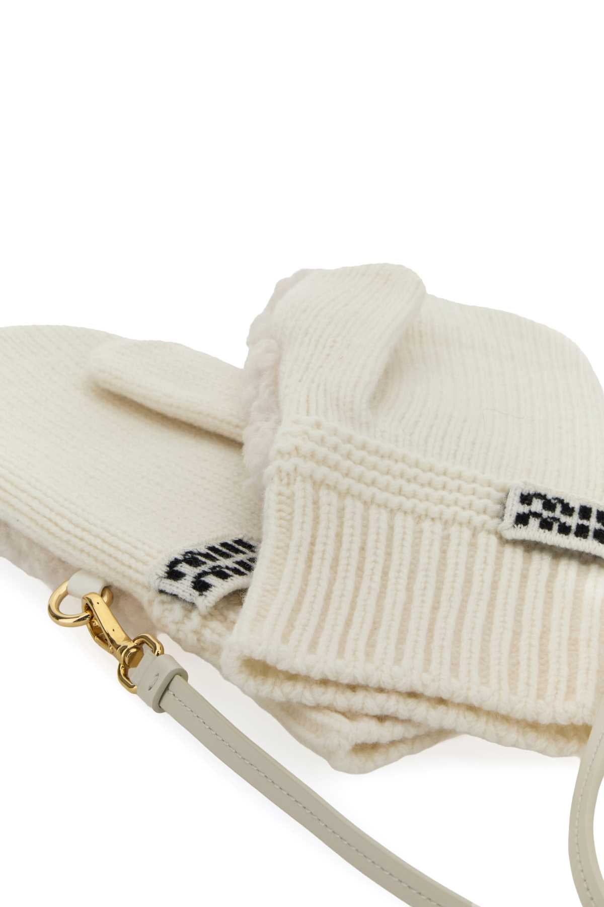 MIU MIU Wool Blend Gloves for Women