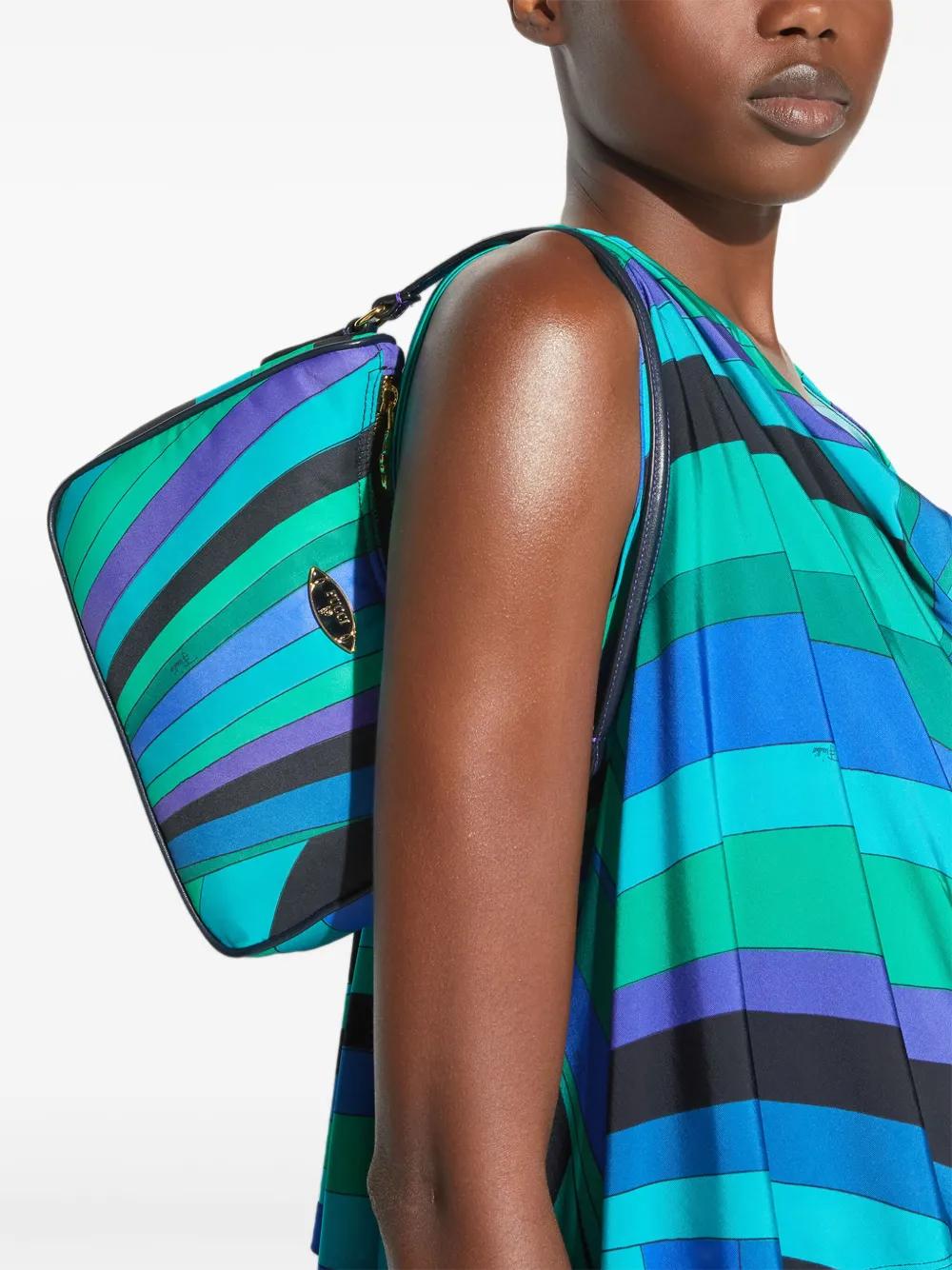EMILIO PUCCI Yummy Striped Shoulder Handbag