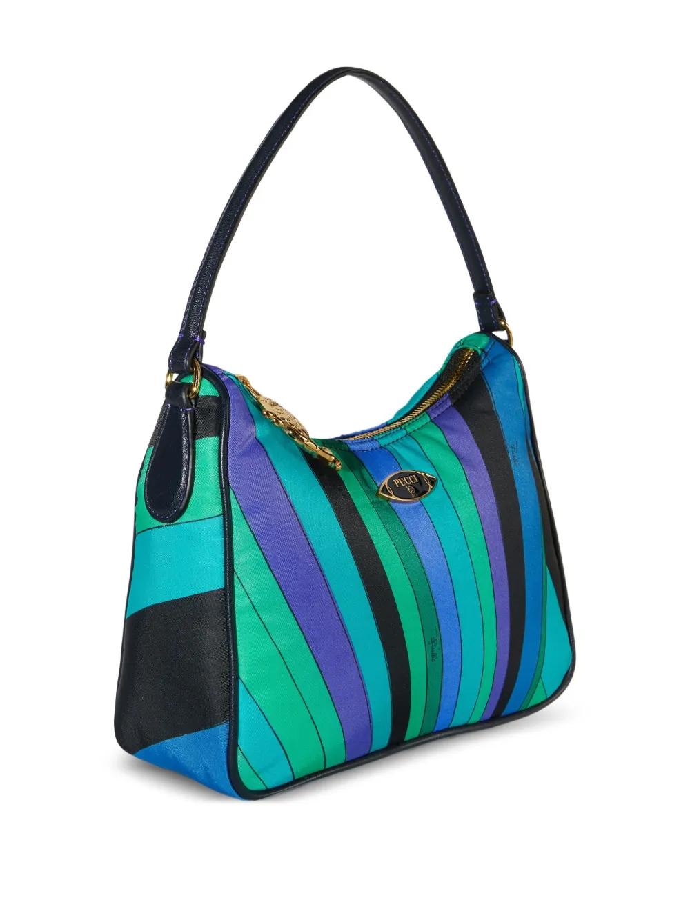 EMILIO PUCCI Yummy Striped Shoulder Handbag
