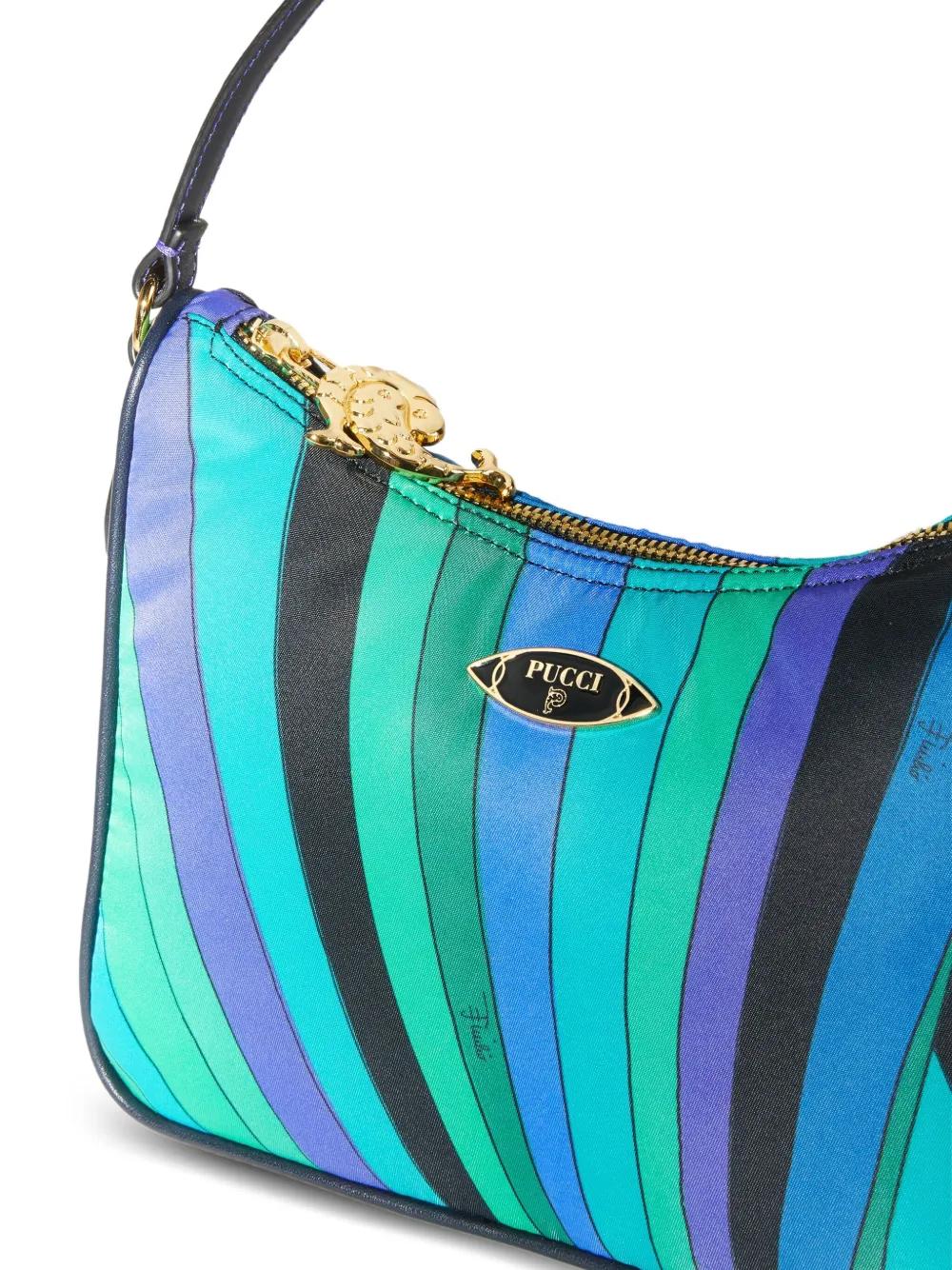 EMILIO PUCCI Yummy Striped Shoulder Handbag