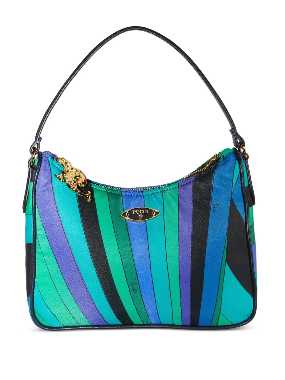 EMILIO PUCCI Yummy Striped Shoulder Handbag