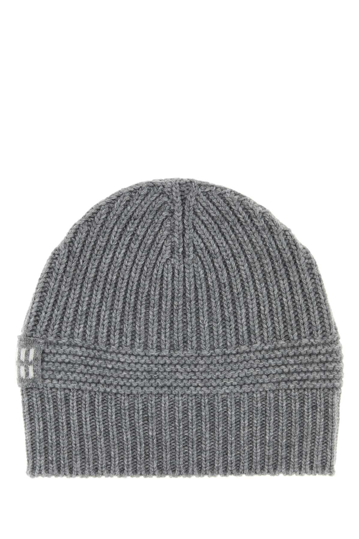MIU MIU Stretch Wool Blend Beanie Hat