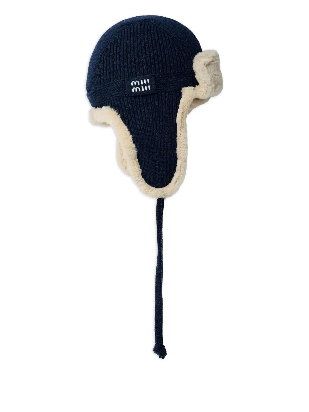 MIU MIU Logo Motif Trapper Hat