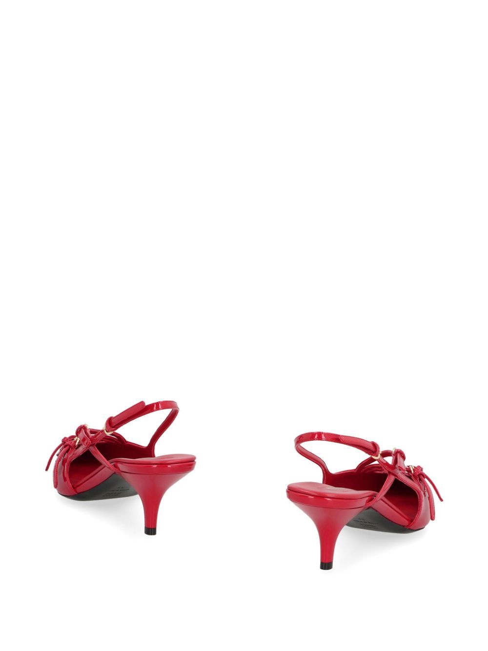 MIU MIU Patent Leather Slingbacks with Buckles - 5.5 cm Heel