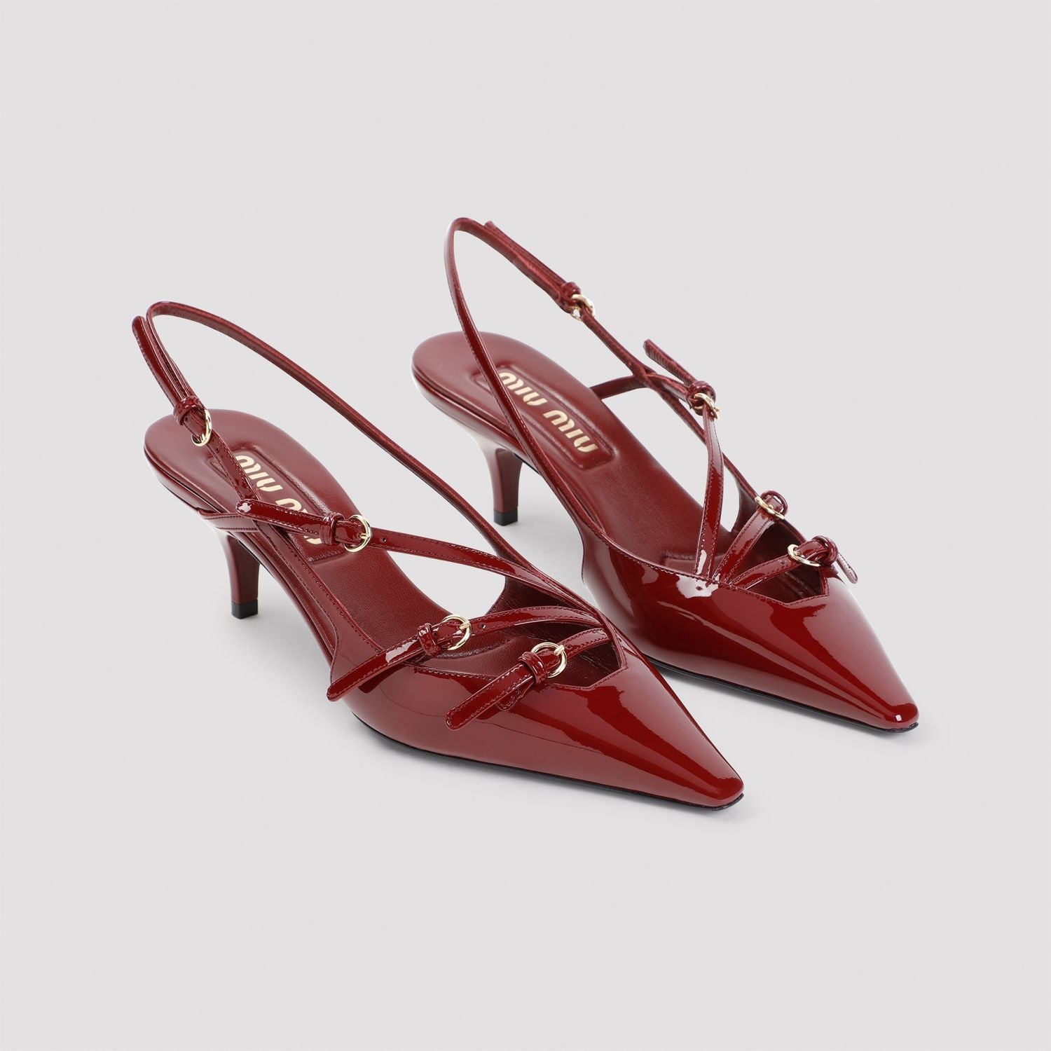 MIU MIU Patent Leather Pumps with 5cm Heel Height