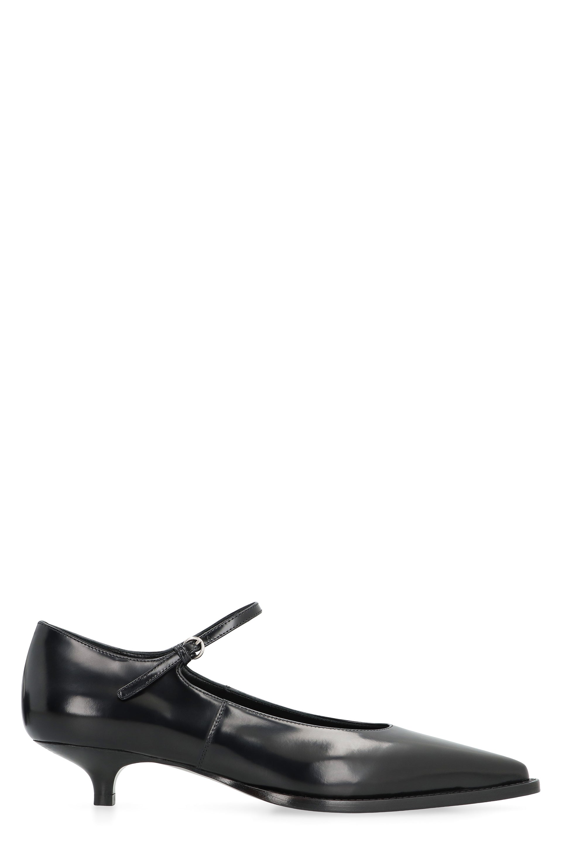 MIU MIU Adjustable Front Strap Pointy Toe Pumps