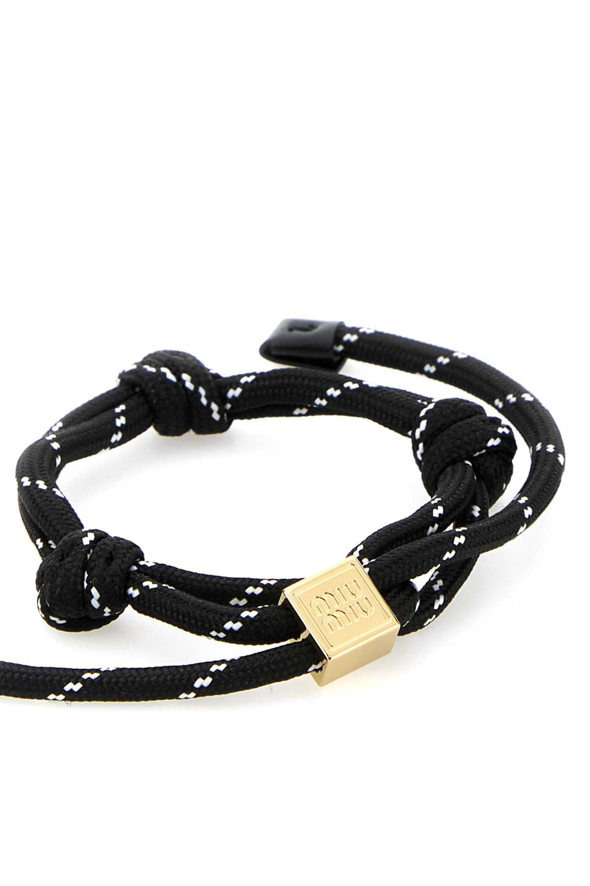 MIU MIU Fabric Bracelet with Charms for Women