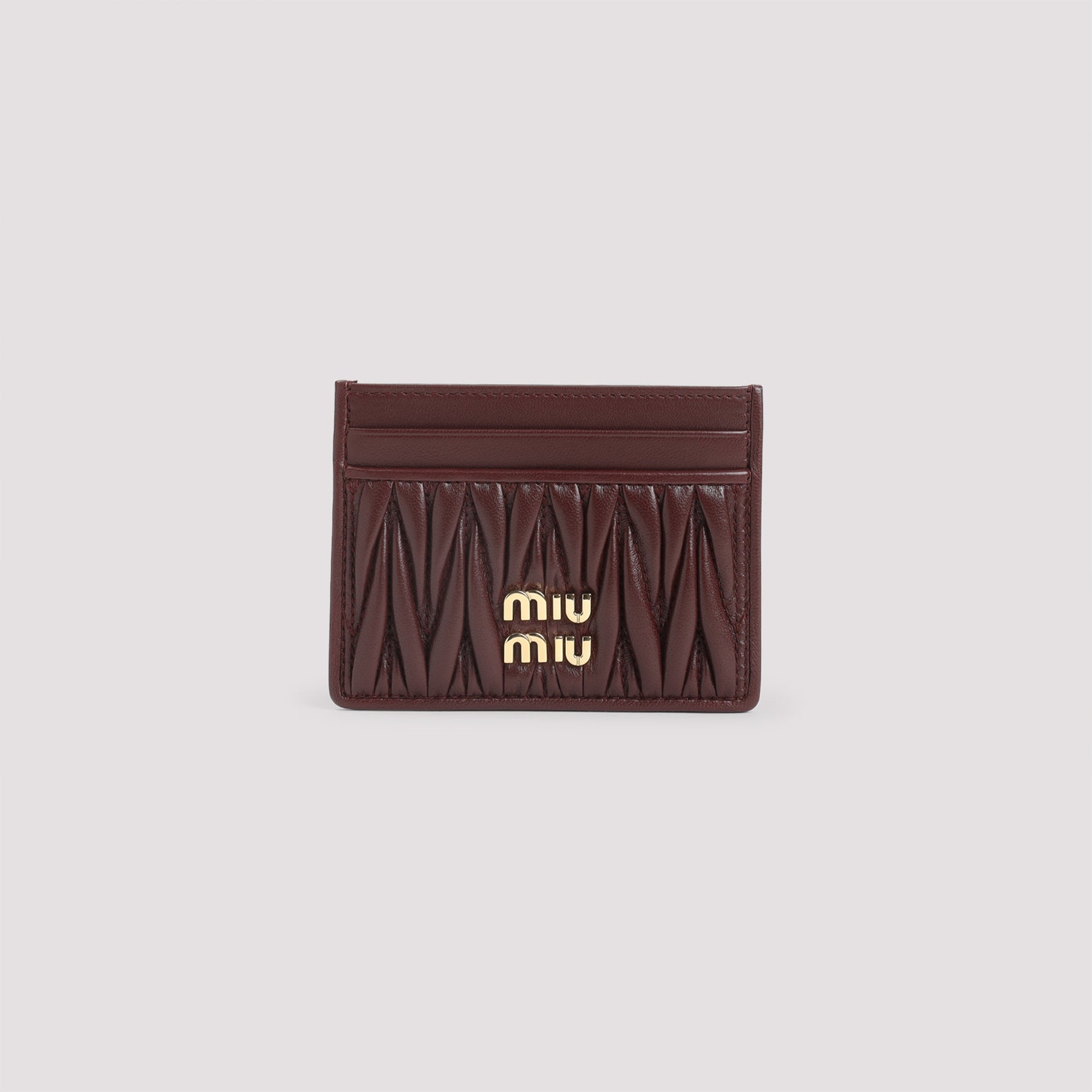 MIU MIU Mini Lamb Leather Cardholder | FW25