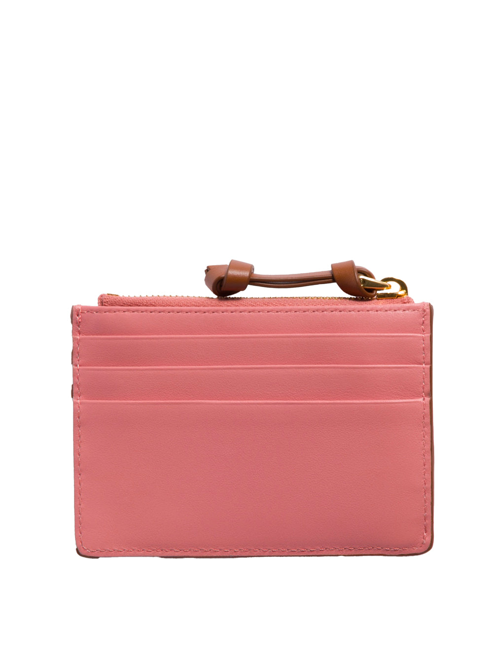 MIU MIU Mini Leather Card Holder with Removable Key Ring - 11 x 8 cm
