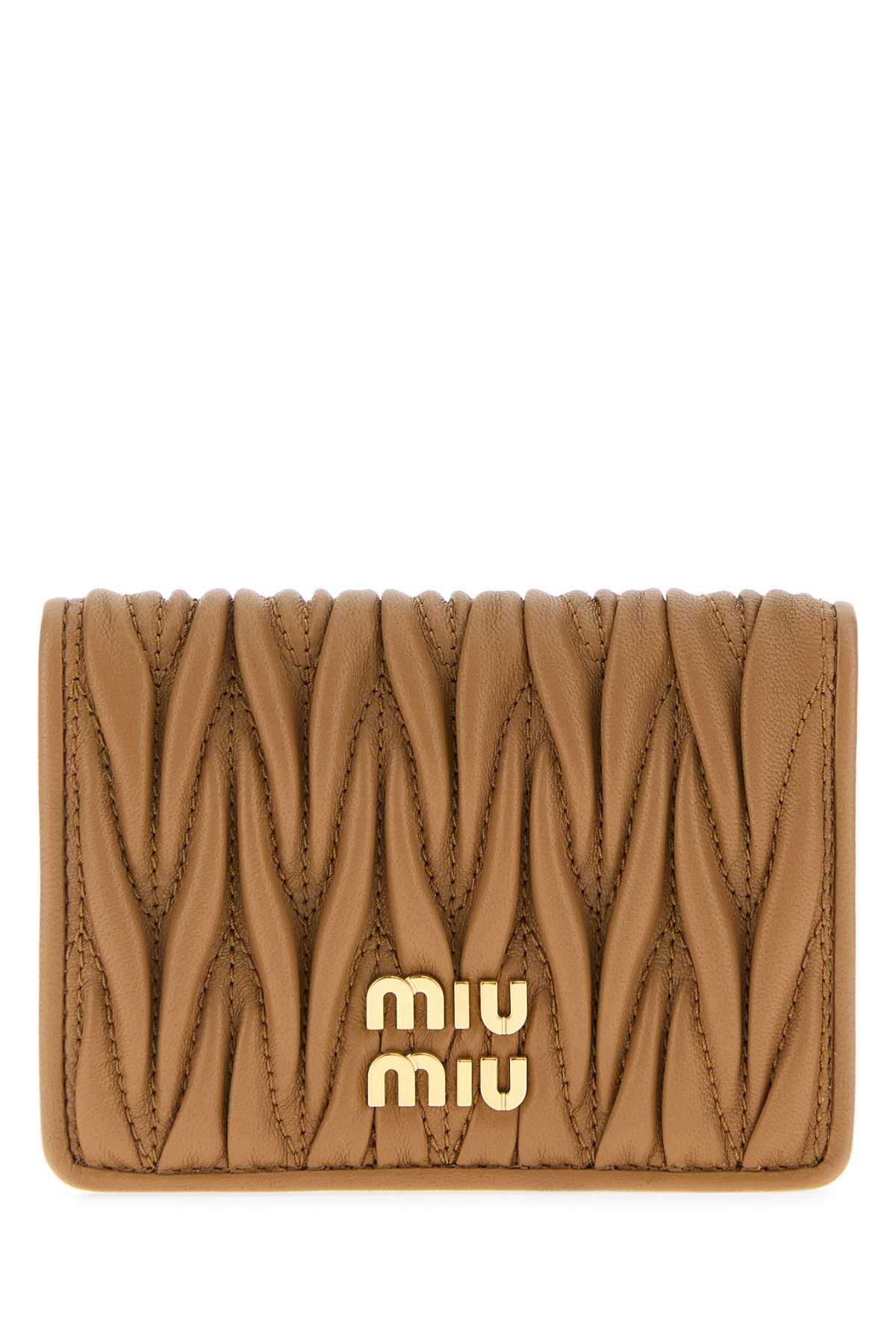 MIU MIU Mini Nappa Leather Card Holder for Women