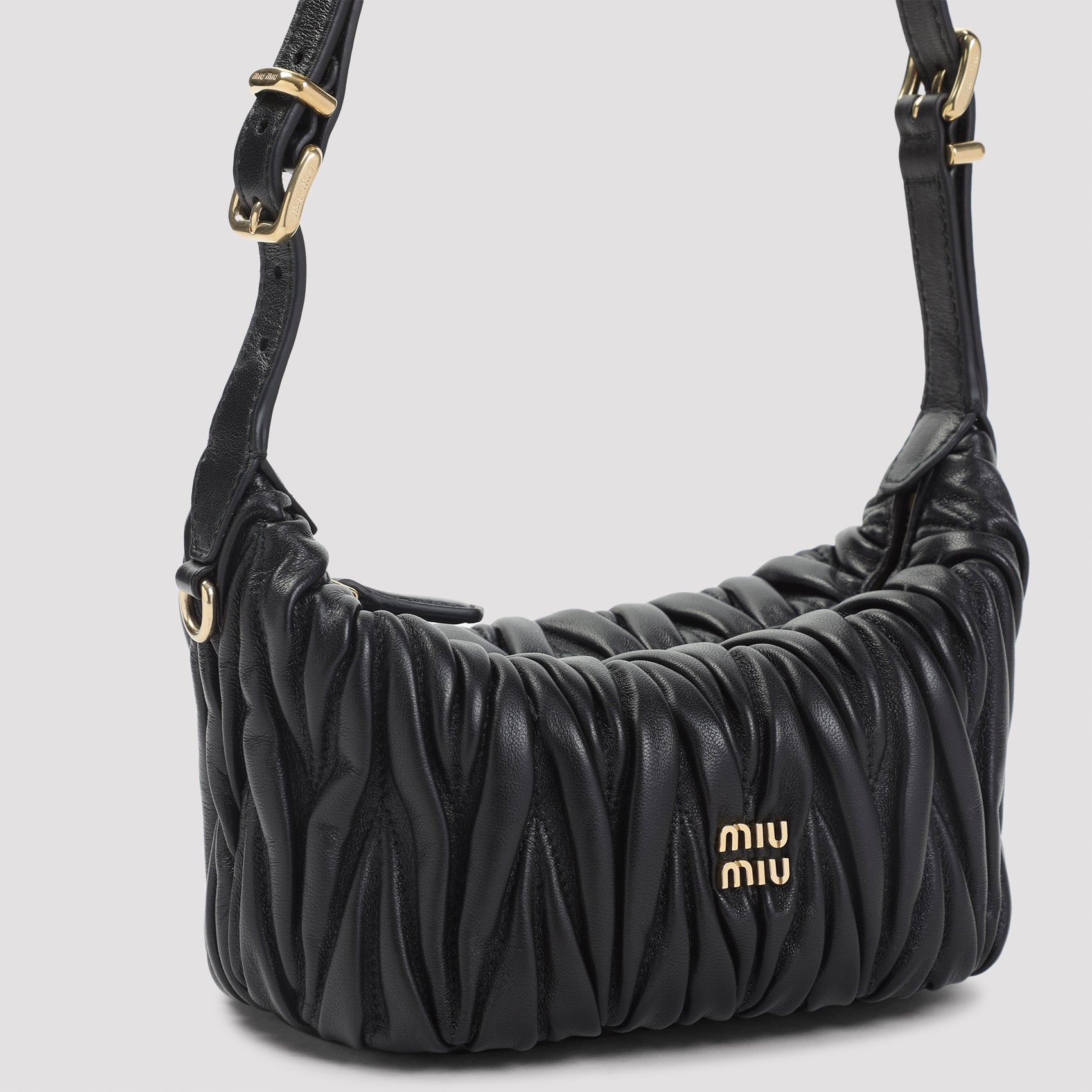 MIU MIU Mini Matelasse Lamb Leather Handbag