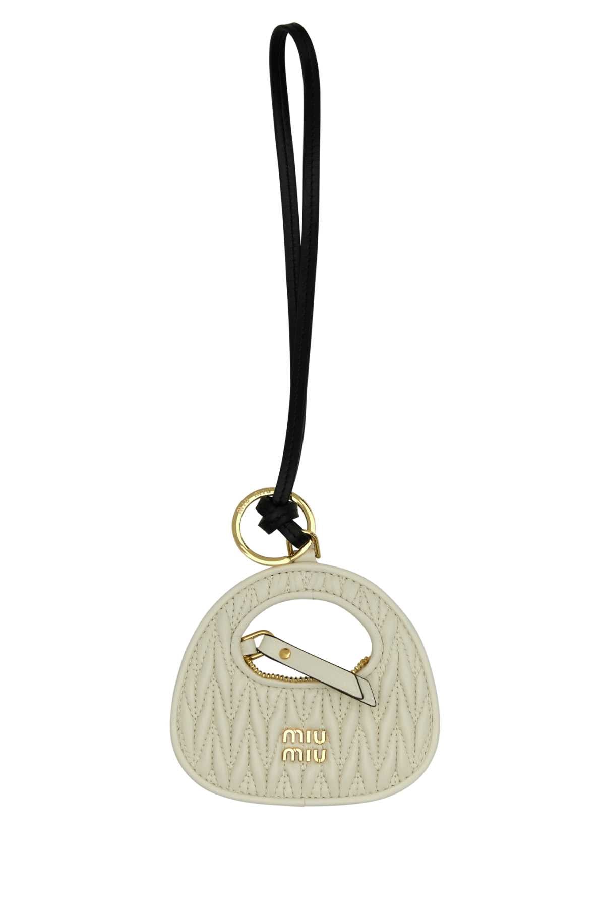MIU MIU Elegant Leather Mini Keyring