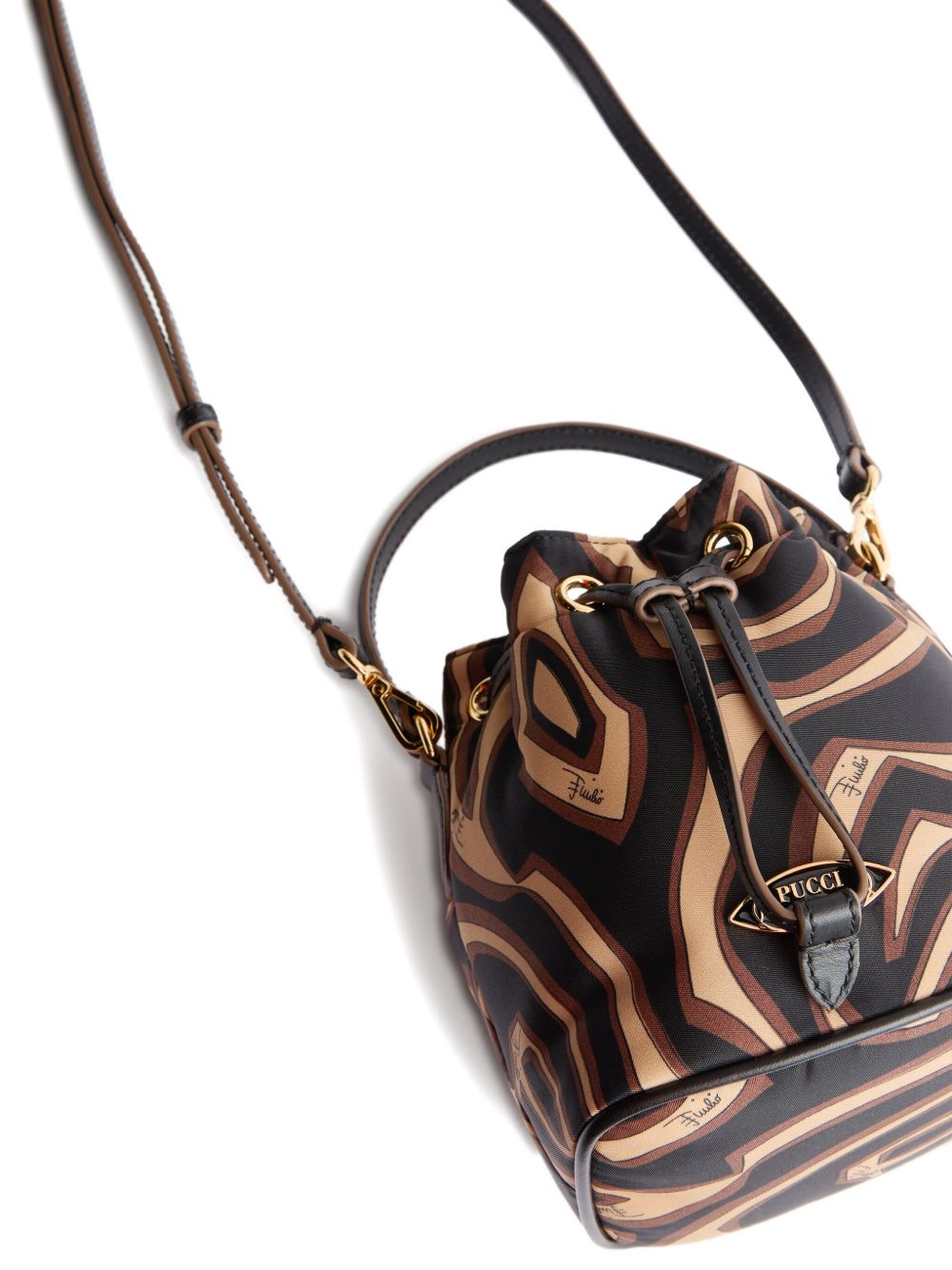 EMILIO PUCCI Printed Bucket Handbag