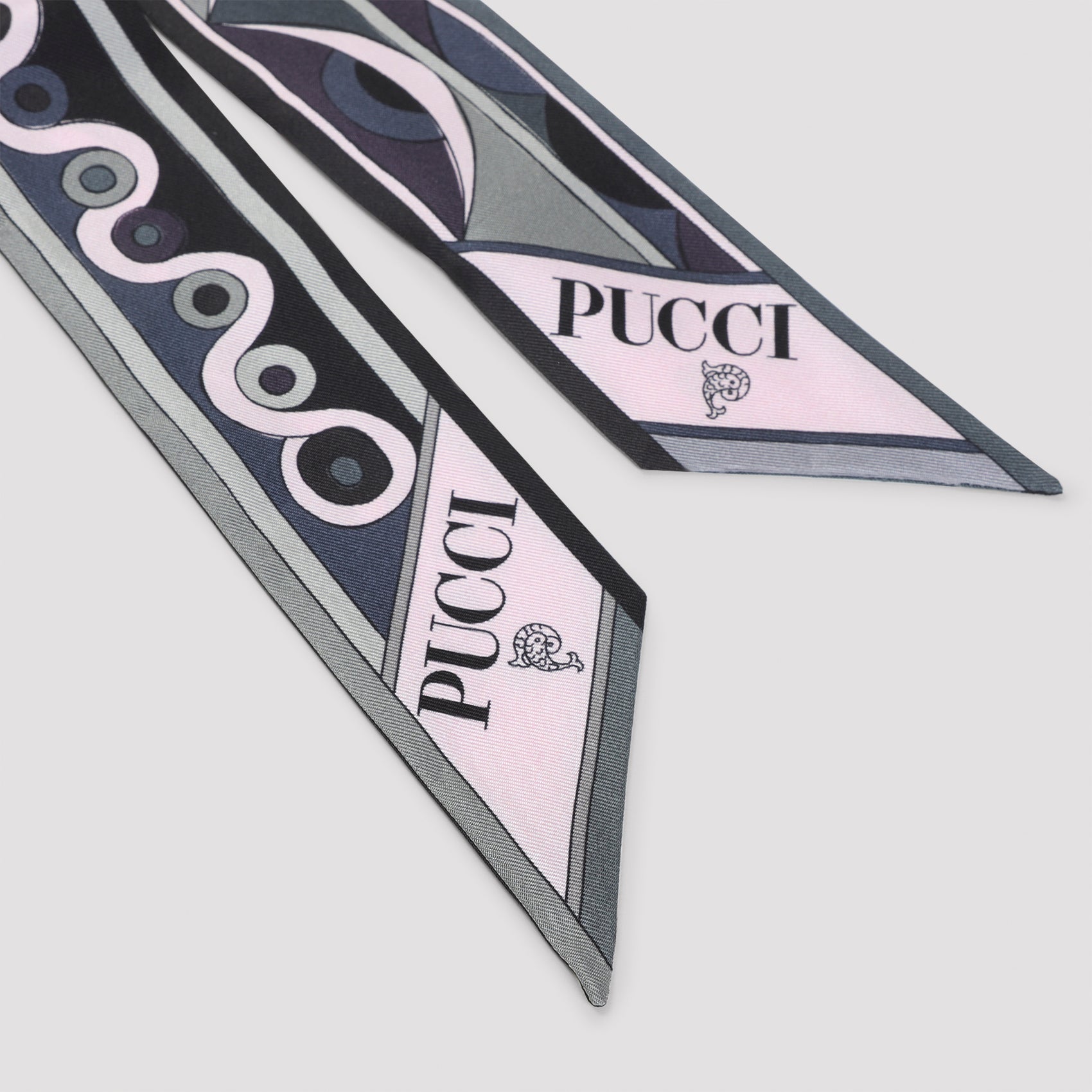EMILIO PUCCI Silk Bandeau Scarf 5cm x 120cm