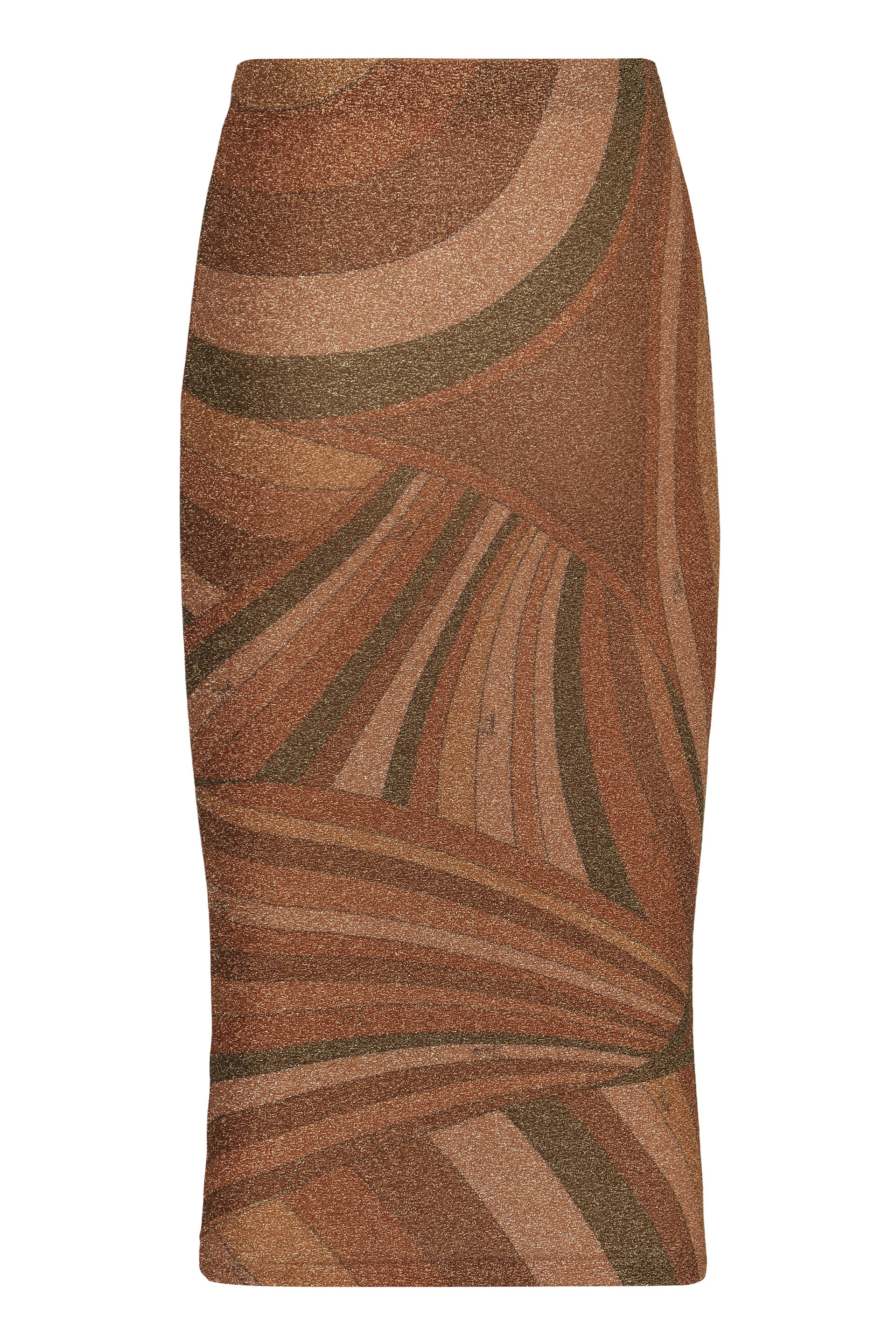 EMILIO PUCCI MIDI Fitted Skirt with Iride Print