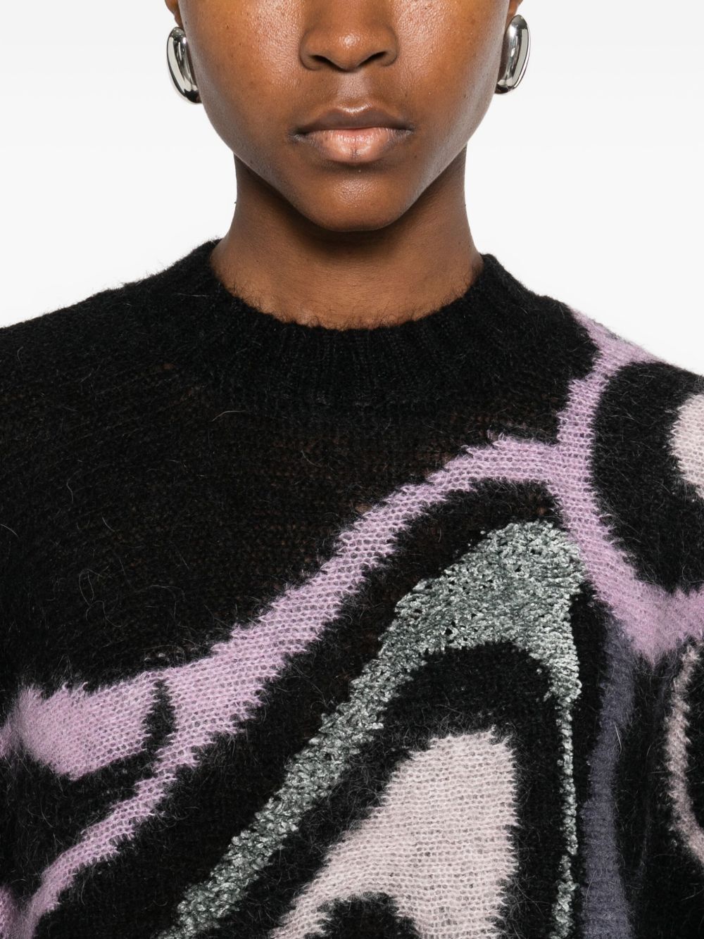 EMILIO PUCCI Wool Printed Sweater for Women - FW25 Collection