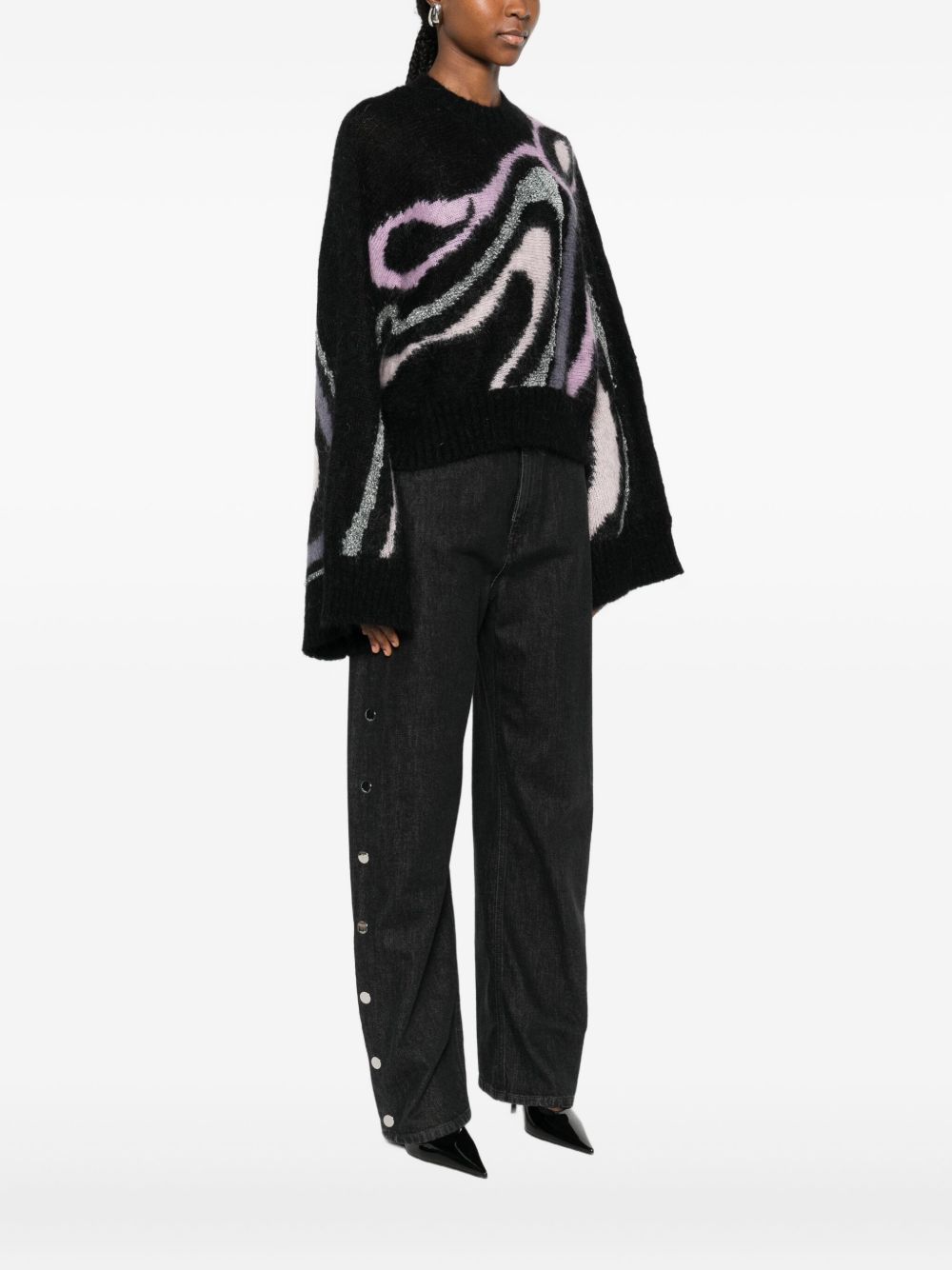 EMILIO PUCCI Wool Printed Sweater for Women - FW25 Collection