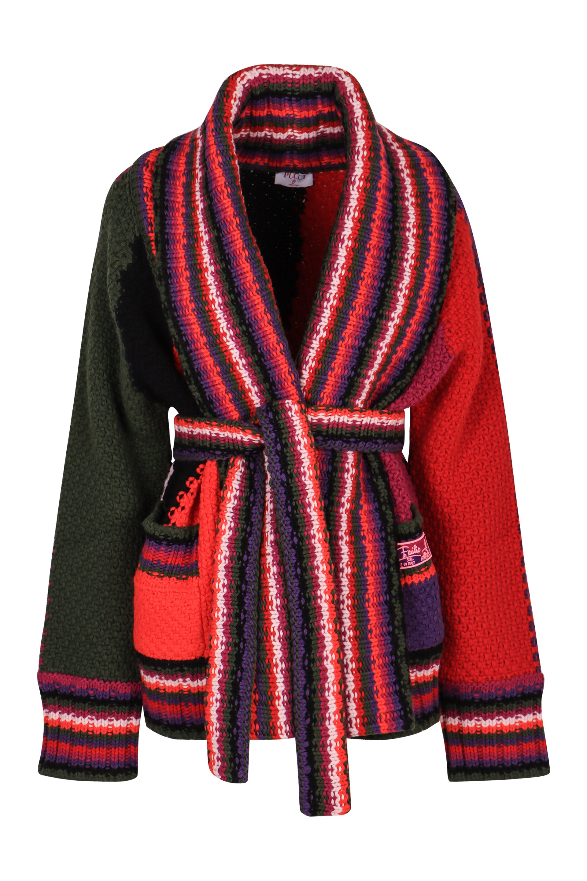 EMILIO PUCCI Oversized Colorblock Cardigan