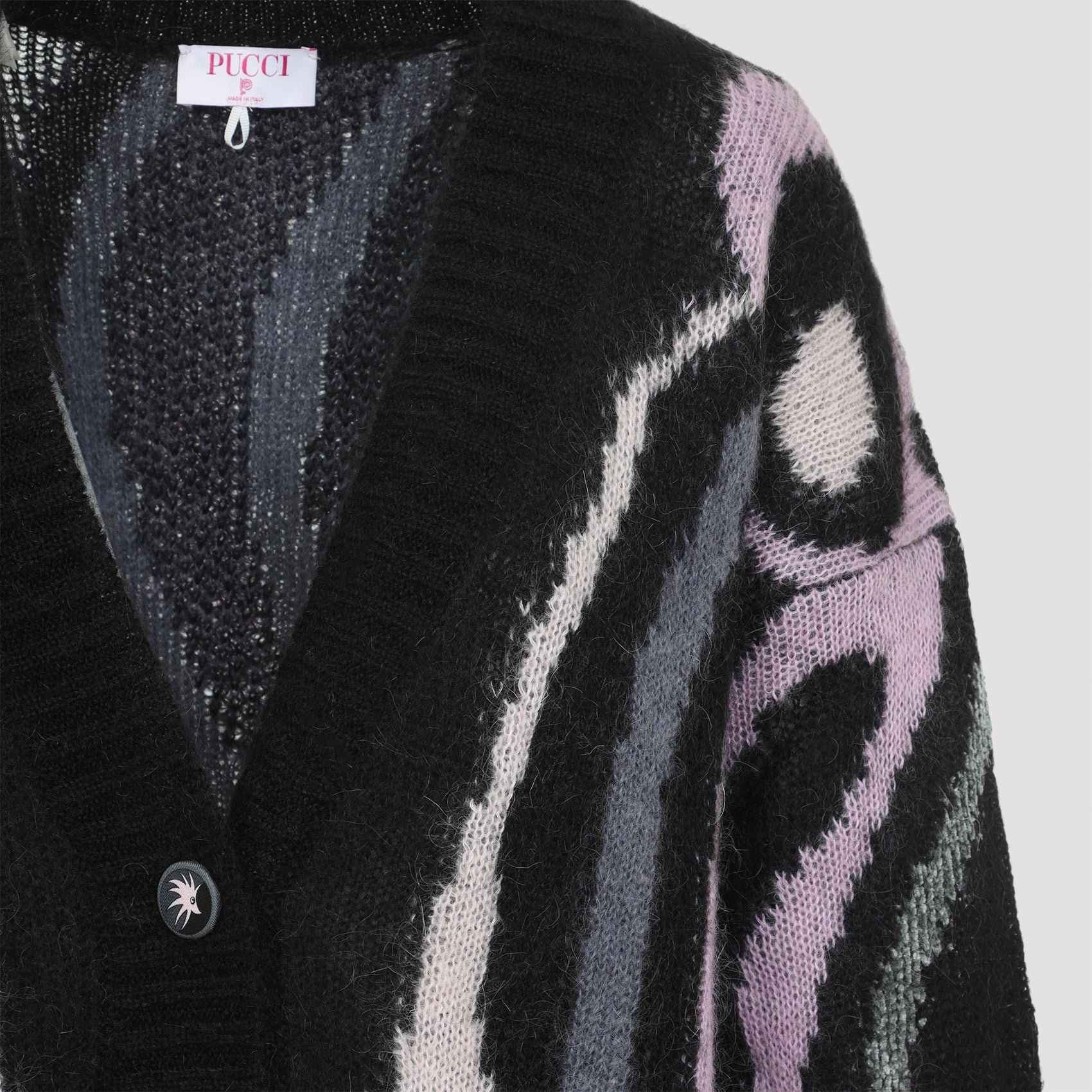 EMILIO PUCCI Oversize Cardigan with Embroidery