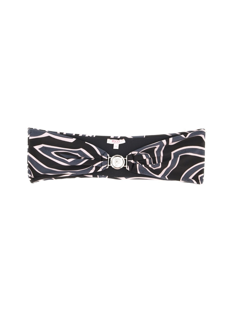 PUCCI Maze Print Bandeau Bikini Top - Size S