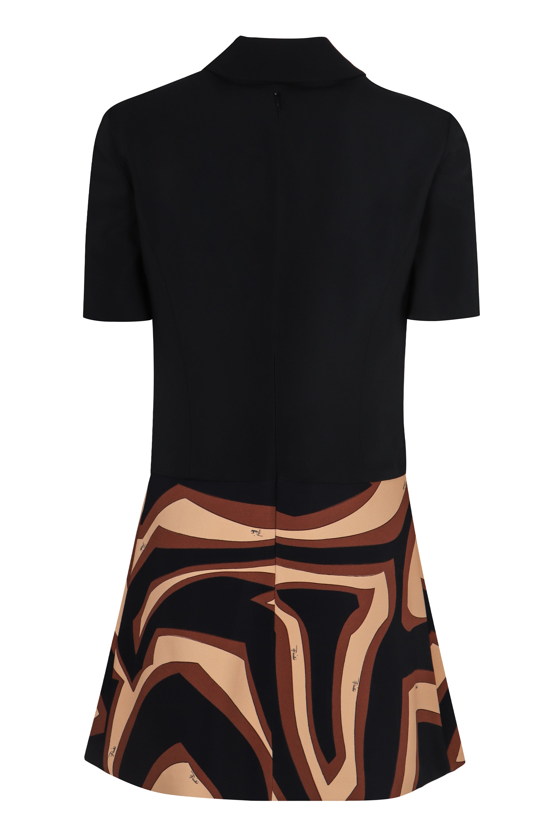 EMILIO PUCCI Fitted Mini Dress with Flared Skirt