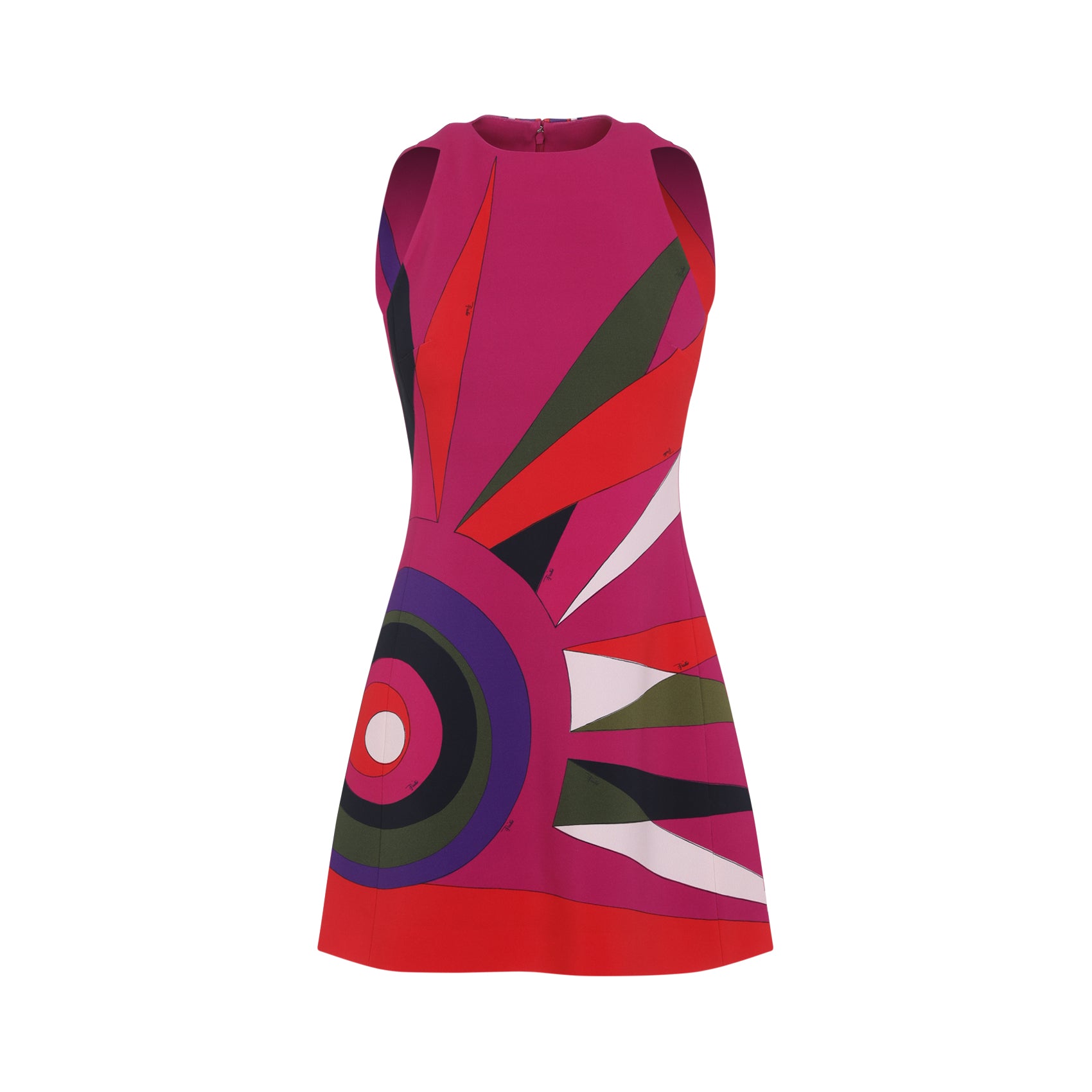 EMILIO PUCCI Mini Cady Dress with Hawaii Print