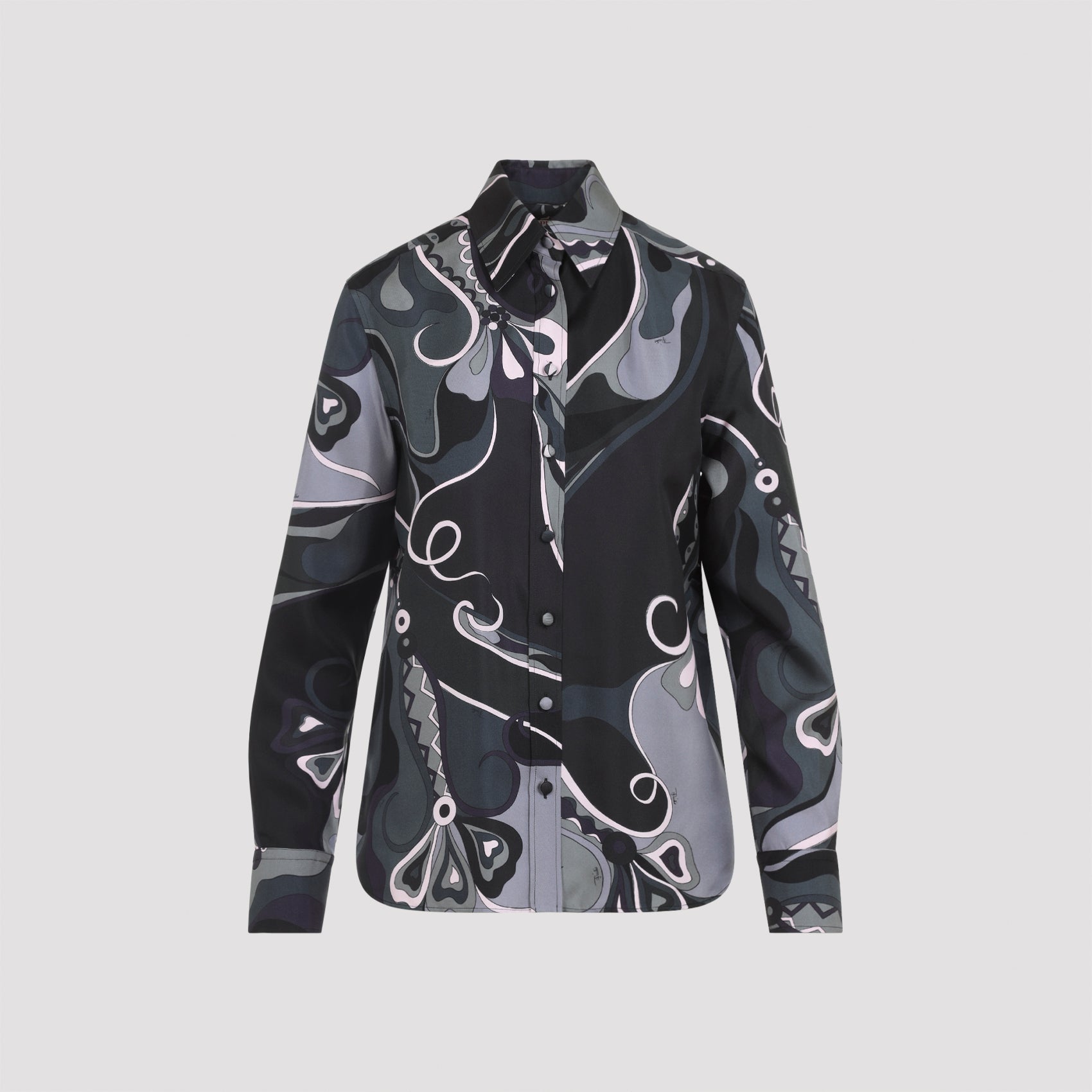 EMILIO PUCCI Silk Twill Button-Down Shirt for Women