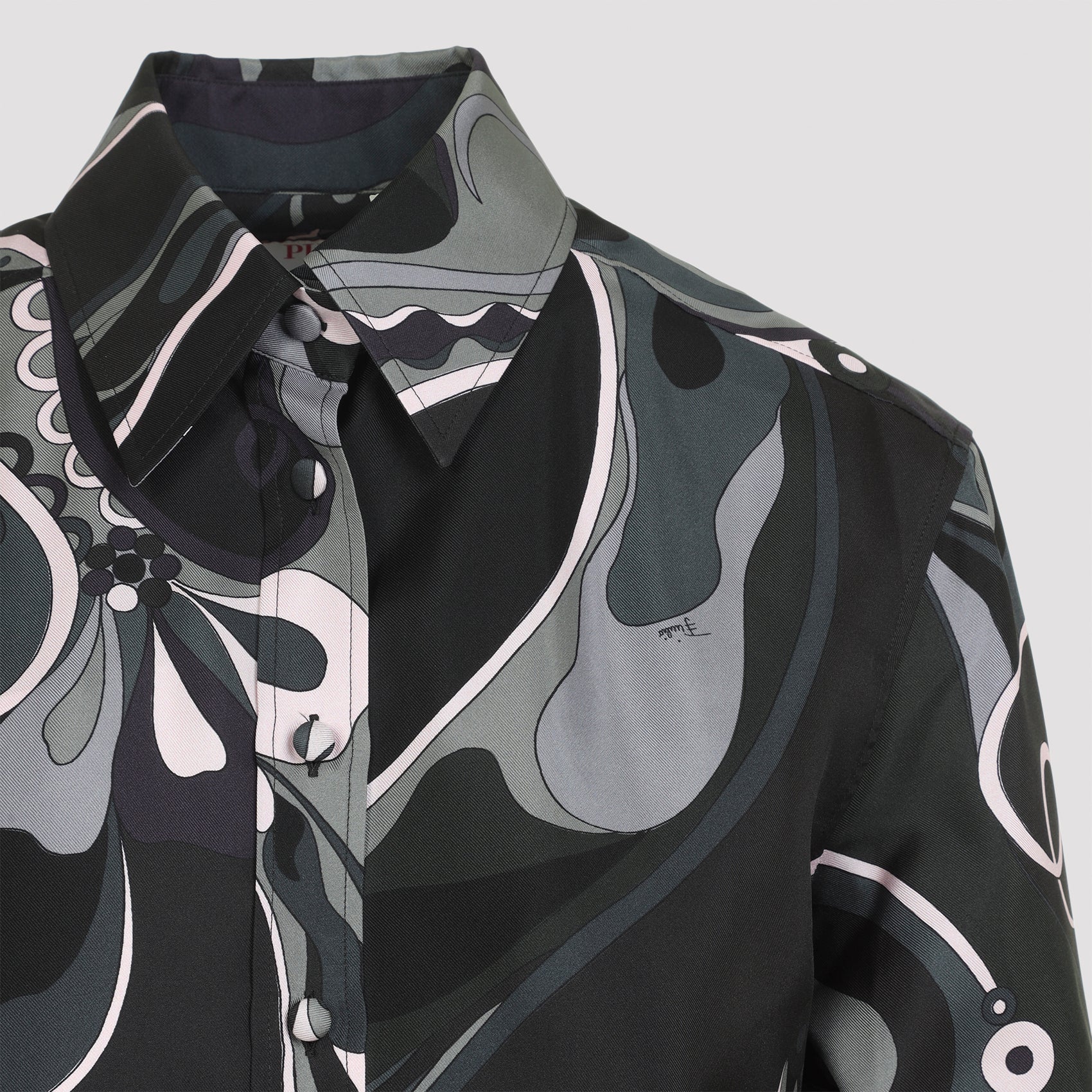 EMILIO PUCCI Silk Twill Button-Down Shirt for Women