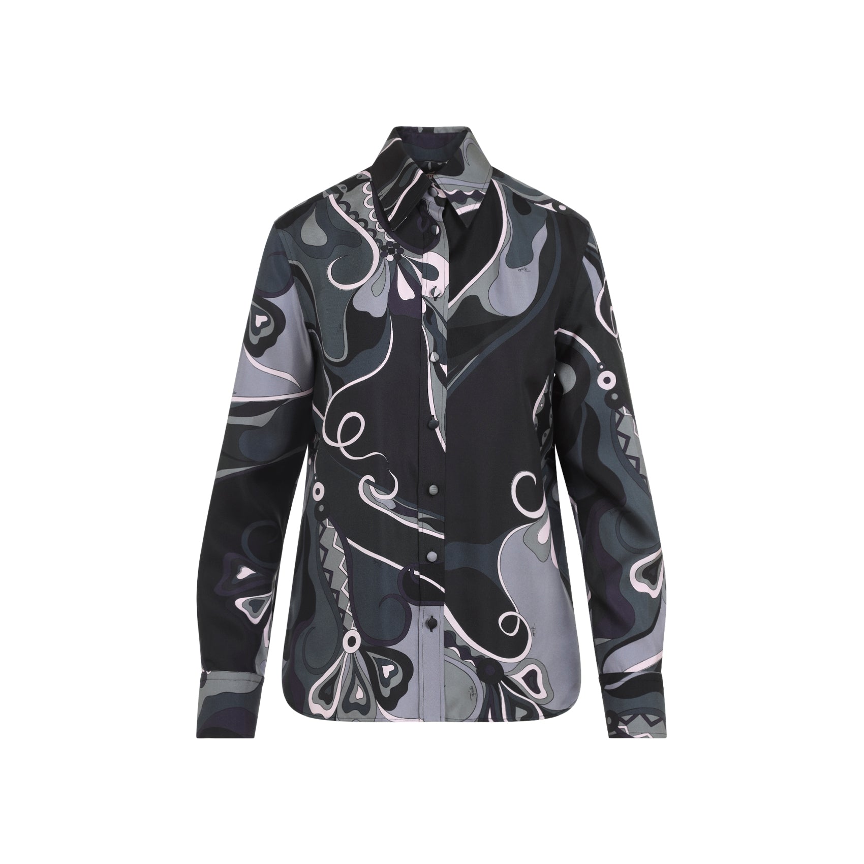 EMILIO PUCCI Silk Twill Button-Down Shirt for Women