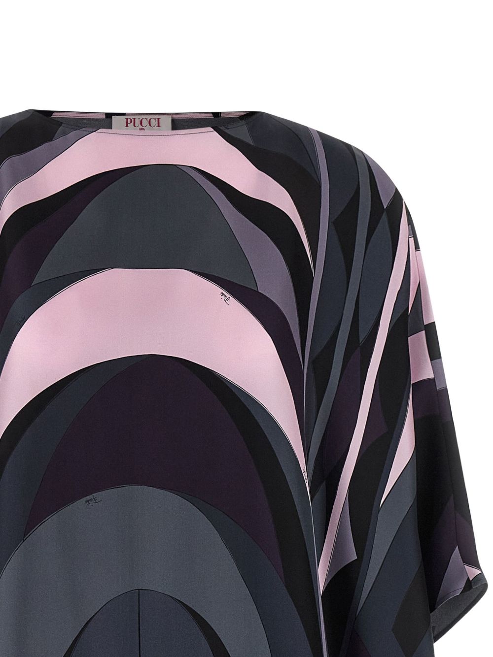 EMILIO PUCCI Printed Silk Kaftan - Mini Length