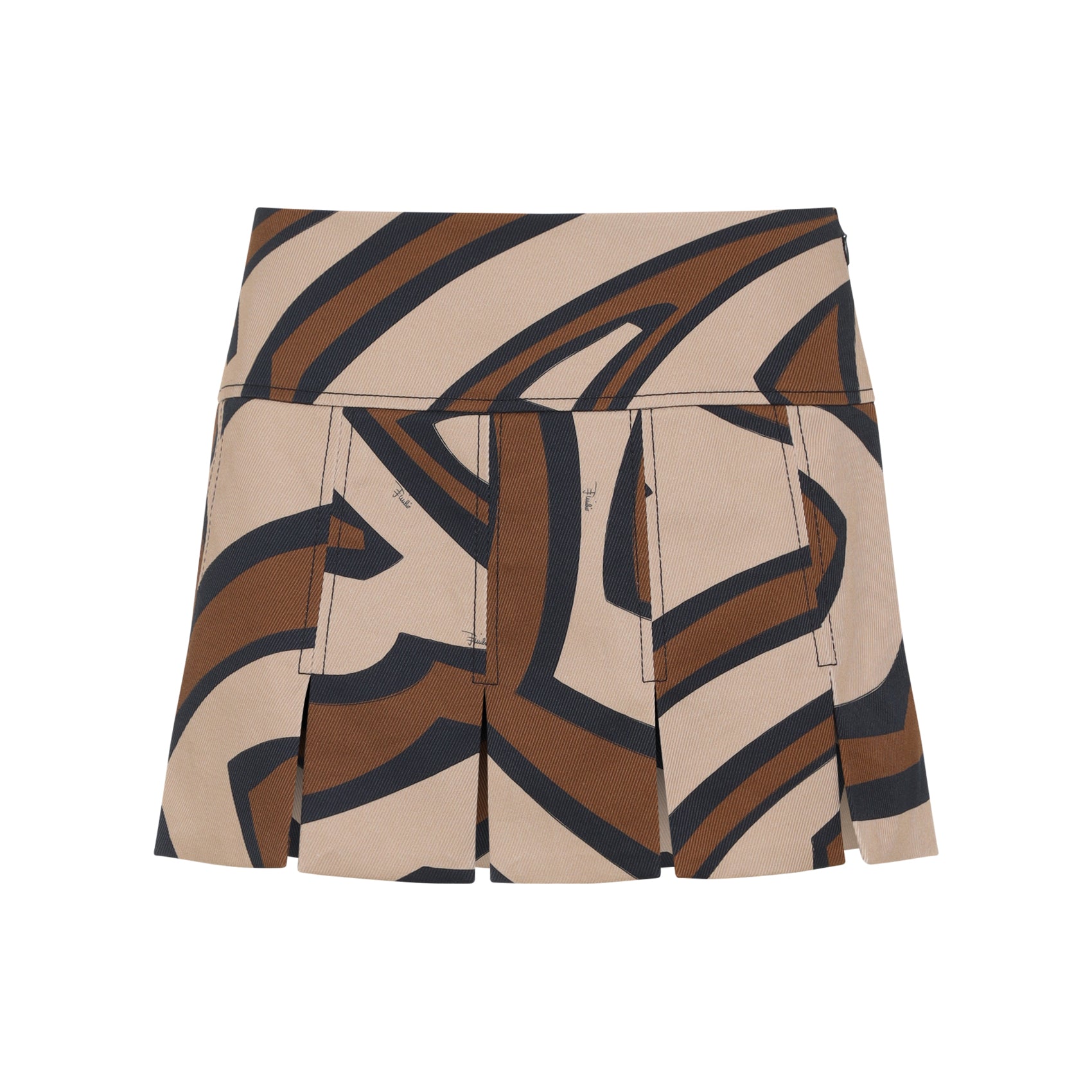 EMILIO PUCCI Chic Pleated Mini Skirt