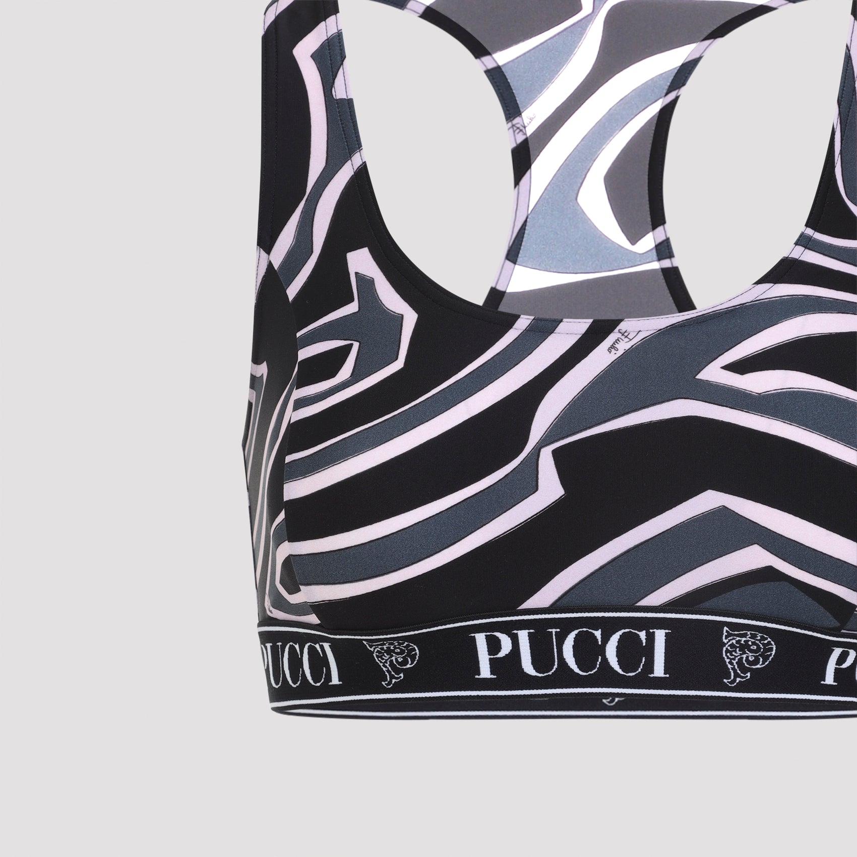 EMILIO PUCCI Racerback Printed Bra