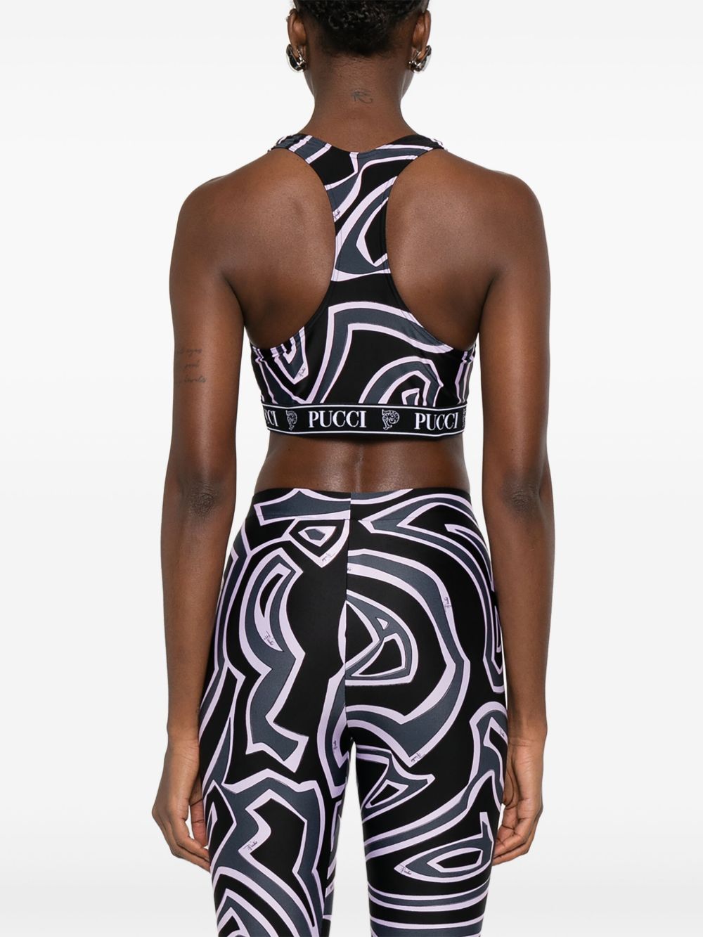 EMILIO PUCCI Sporty Printed Bra