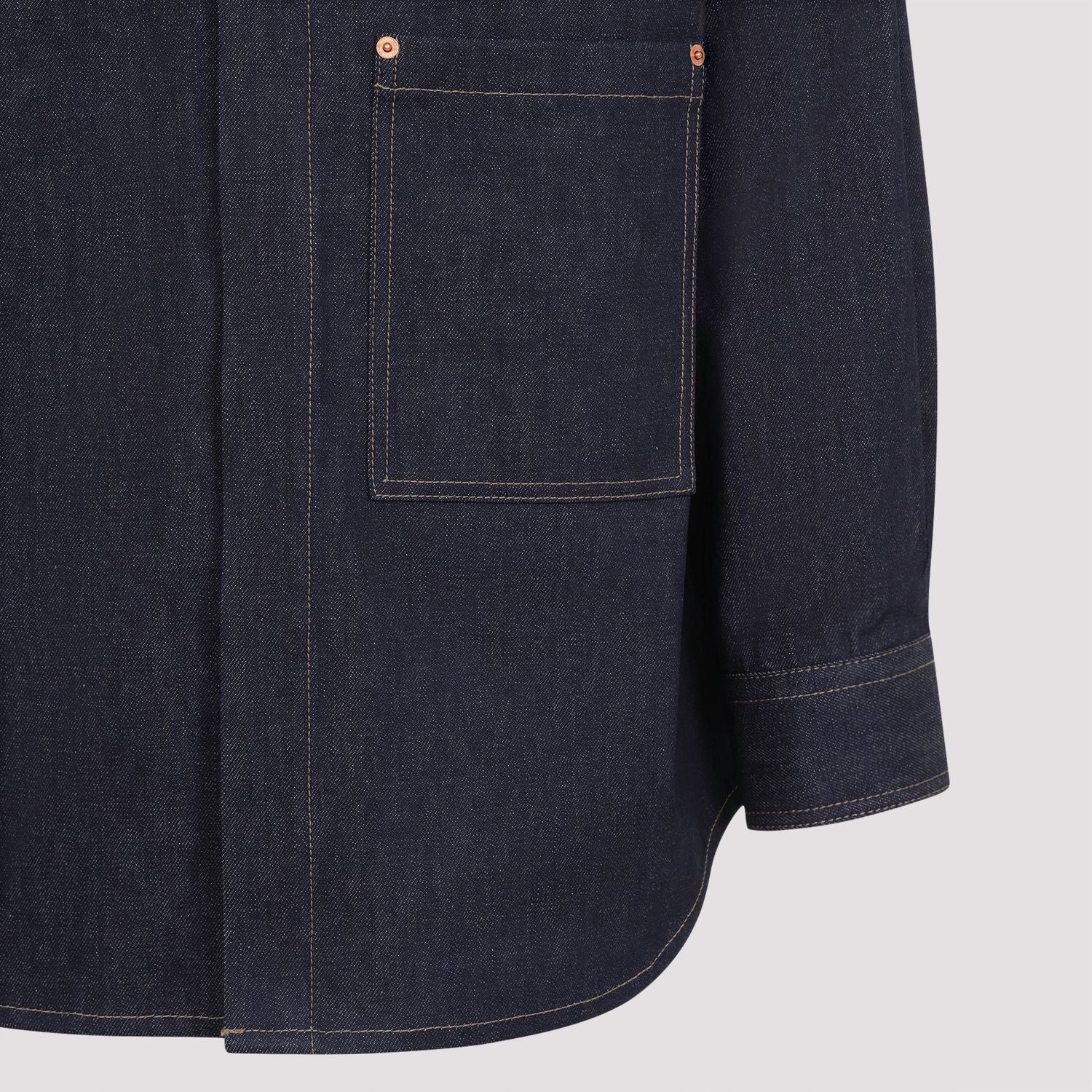 VALENTINO GARAVANI Oversized Denim Shirt for Men