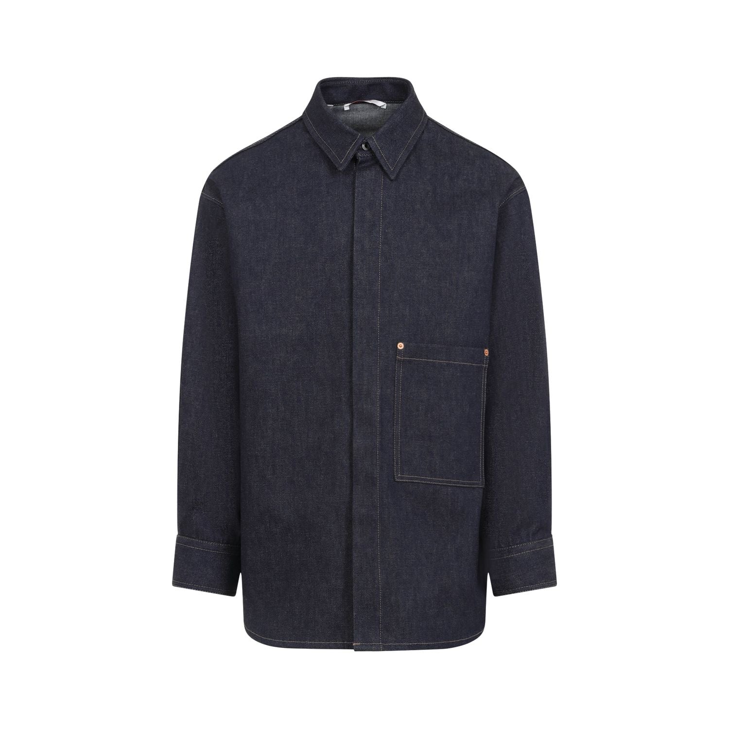 VALENTINO GARAVANI Oversized Denim Shirt for Men