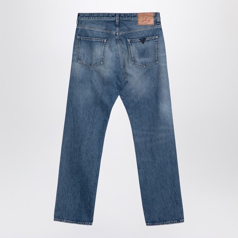 VALENTINO Washed-Effect Denim Jeans for Men
