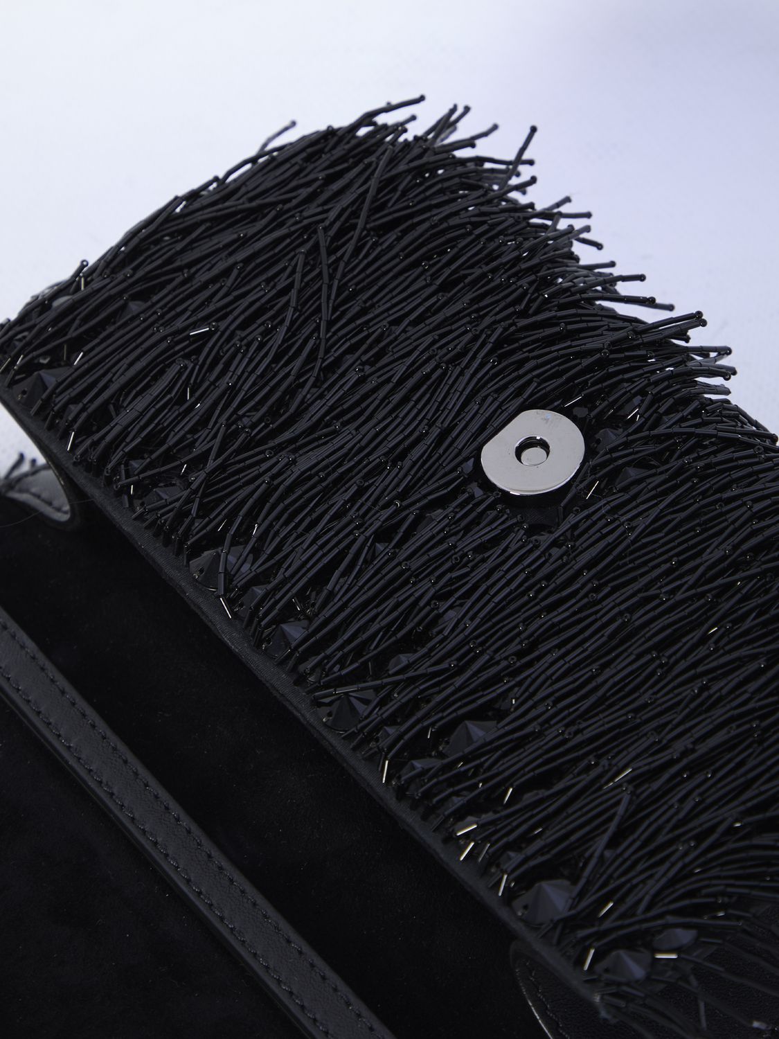 VALENTINO GARAVANI Mini Embellished Fringe Shoulder Handbag