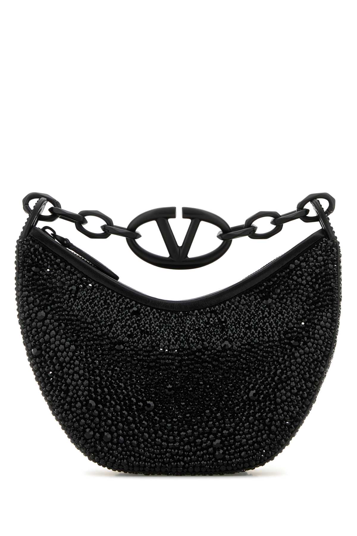 VALENTINO GARAVANI Mini Embellished Leather Hobo Handbag