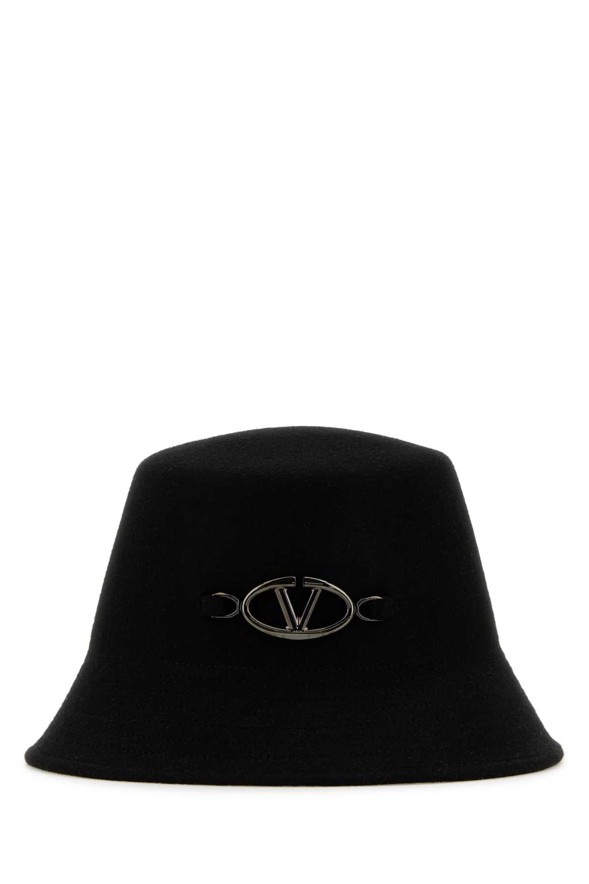 VALENTINO GARAVANI Mini Felt Bucket Hat with Vlogo Design