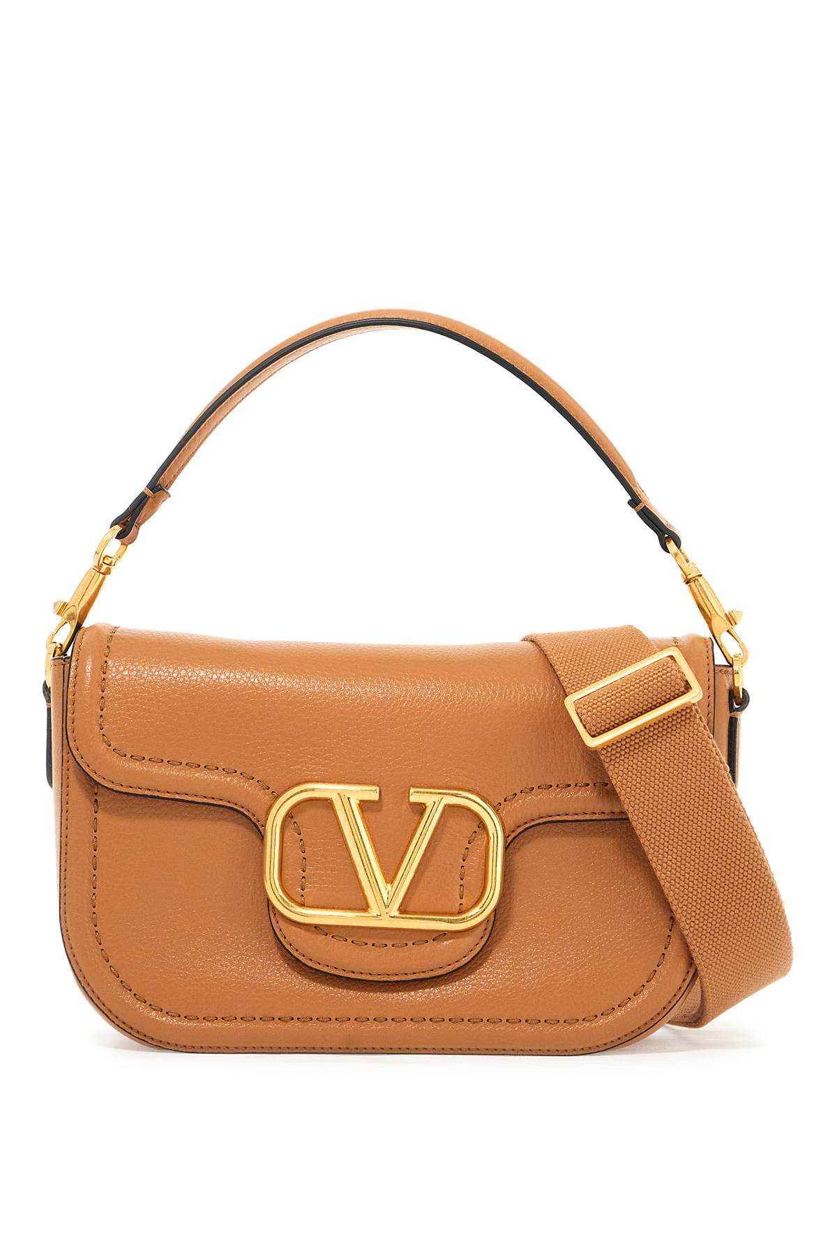 VALENTINO GARAVANI Leather Alltime Shoulder Handbag