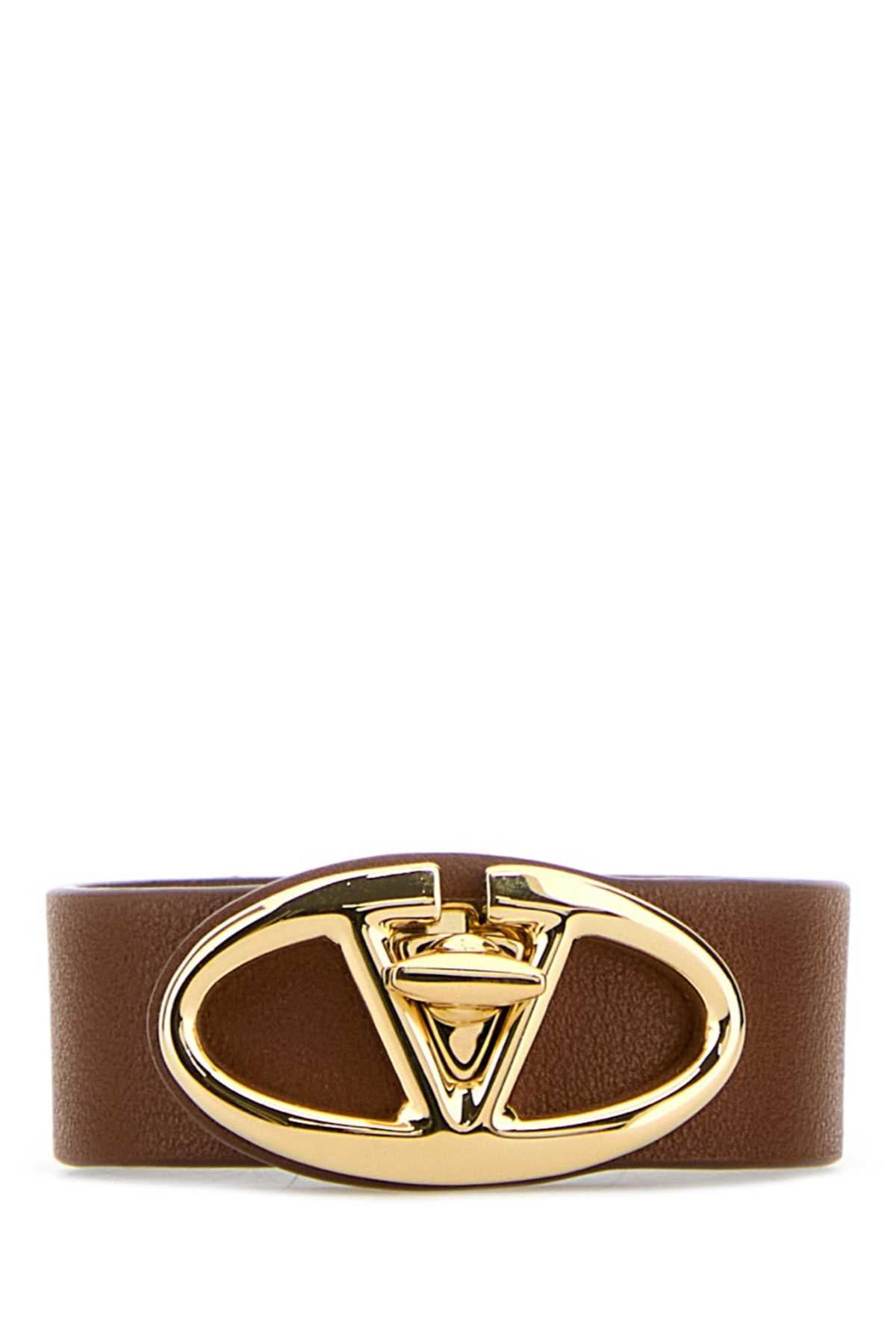 VALENTINO GARAVANI Leather Vlogo Bracelet for Women - FW24 Collection