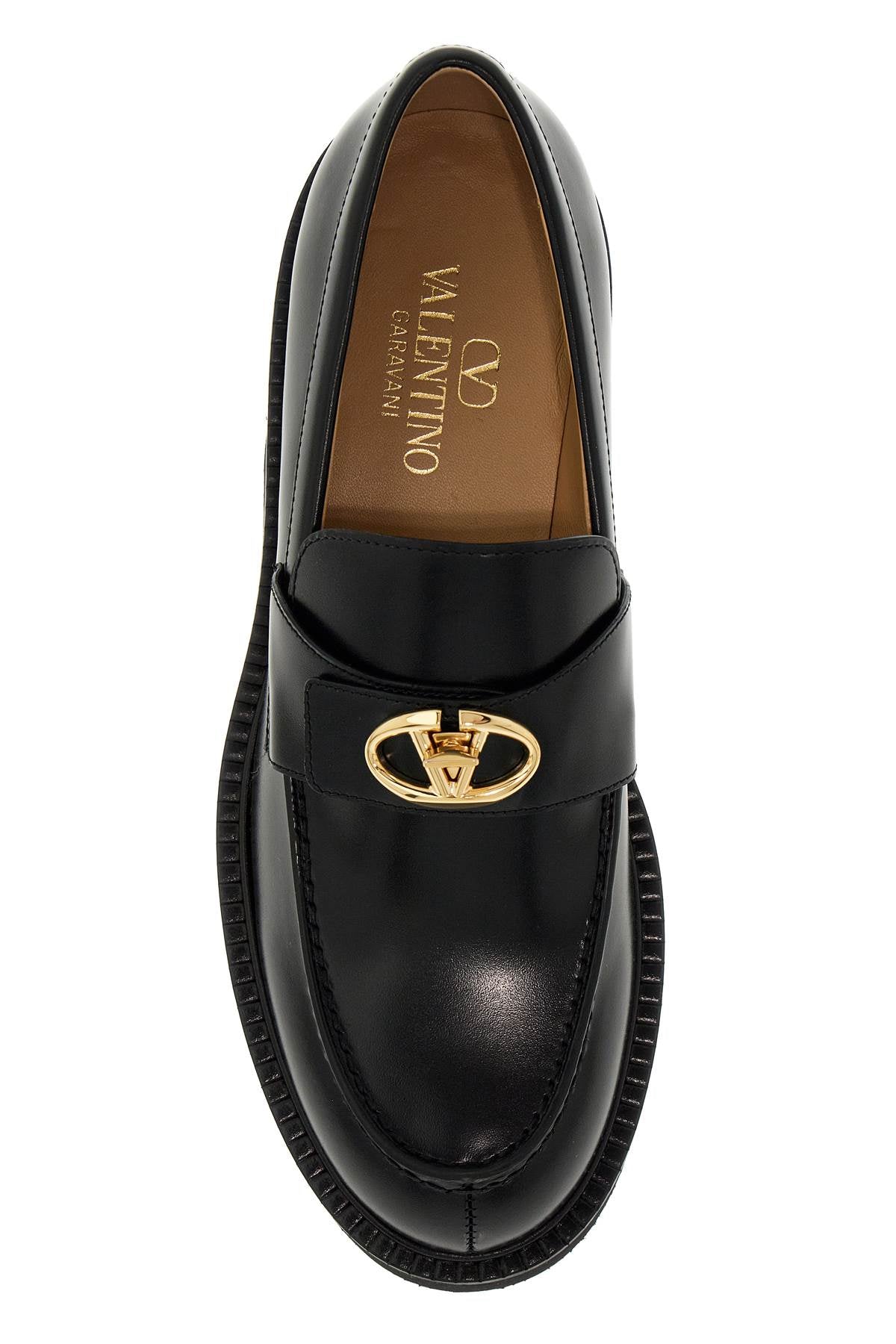 VALENTINO GARAVANI 40MM Calfskin Vlogo Locker Loafer