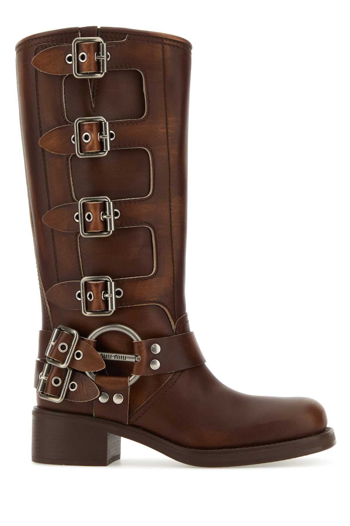 MIU MIU Classic Women's Leather Boots