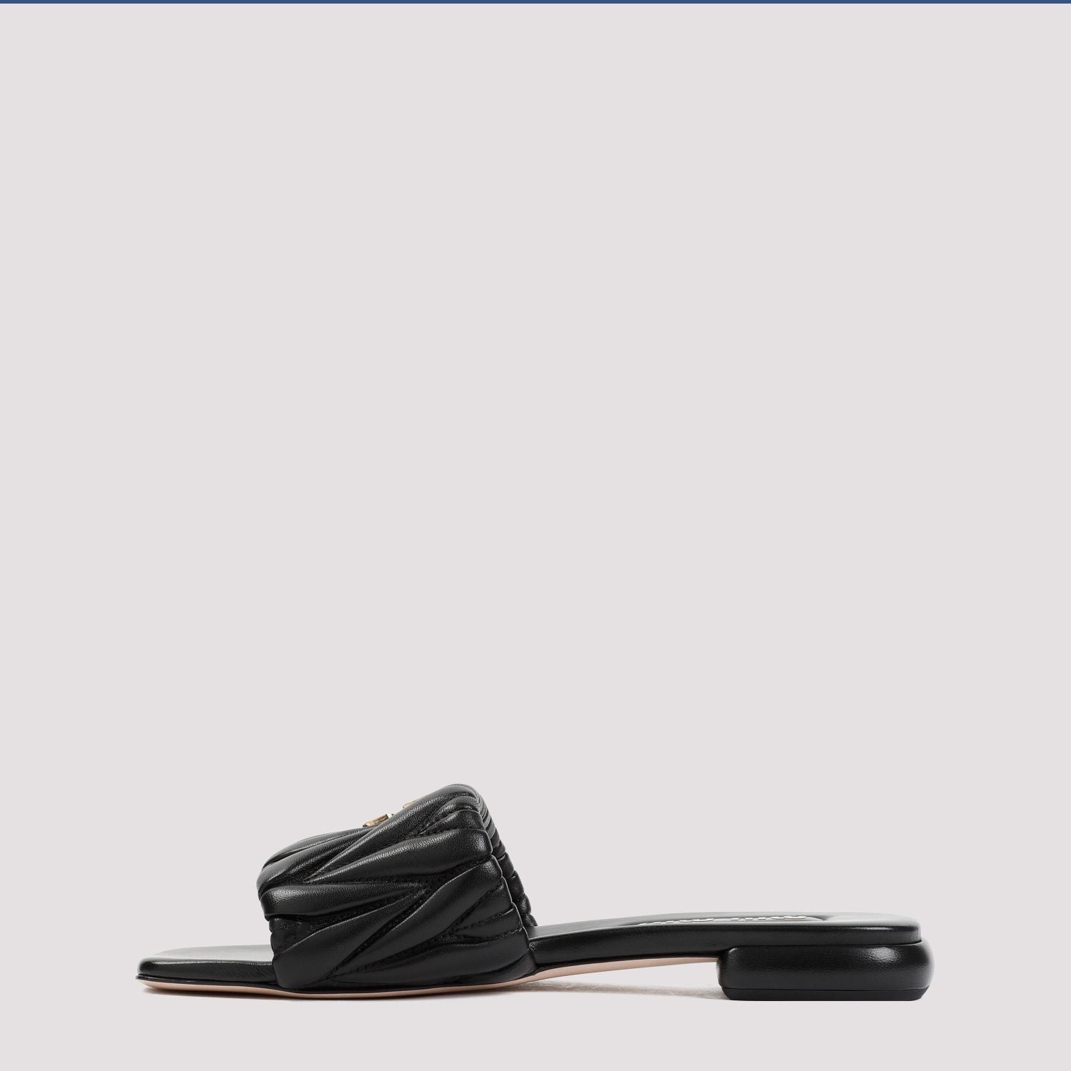 MIU MIU Elegant Nappa Leather Slippers for Women