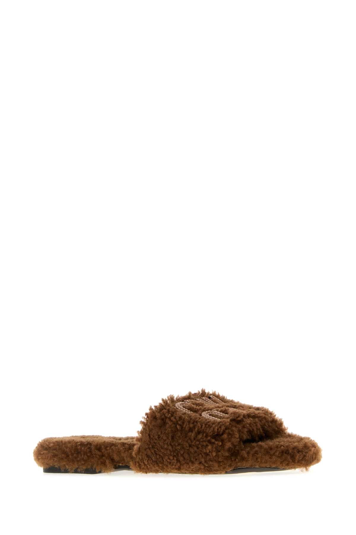 MIU MIU Luxurious Shearling Slippers for Women