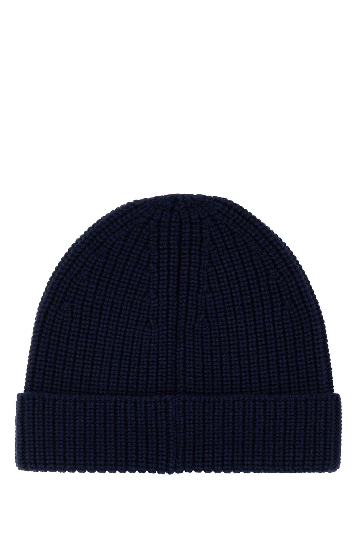 VALENTINO GARAVANI Midnight Wool Beanie Hat for Men