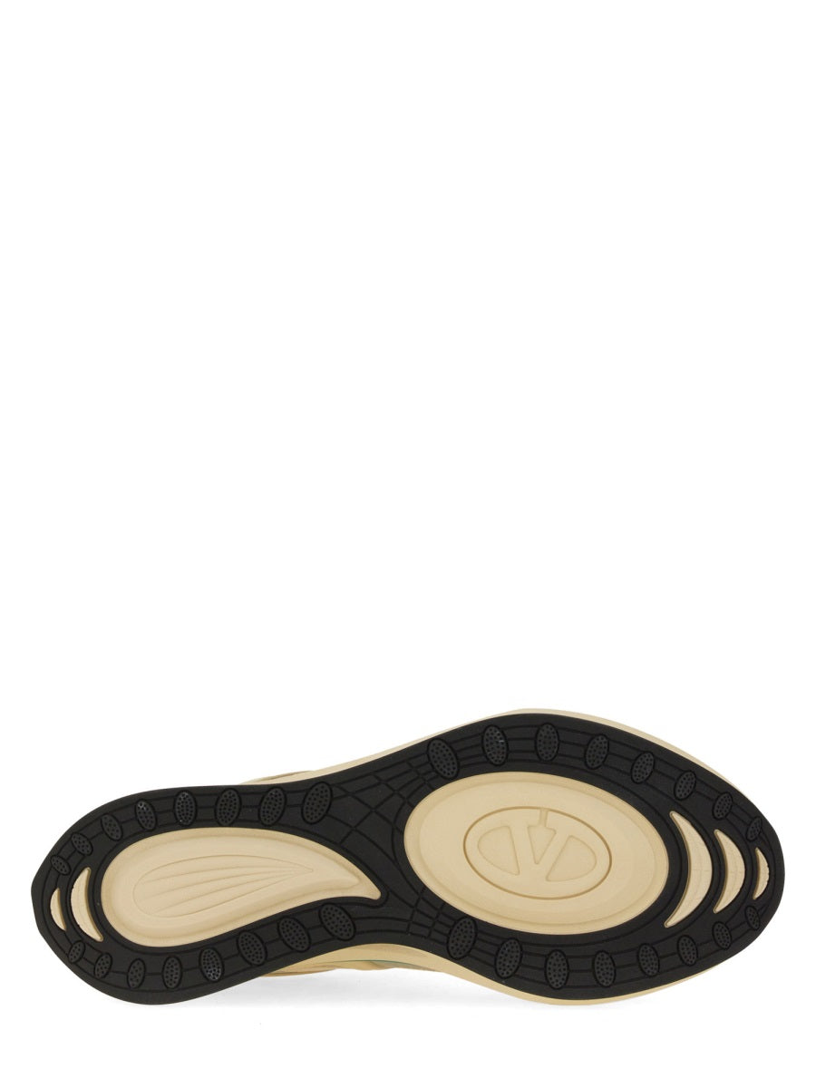 VALENTINO GARAVANI Multicolor Leather and Fabric EasyJog Sneakers for Men