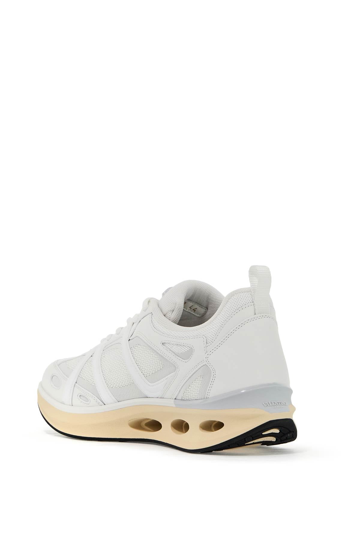 VALENTINO GARAVANI Leather and Fabric Vlogo Easyjog Sneaker