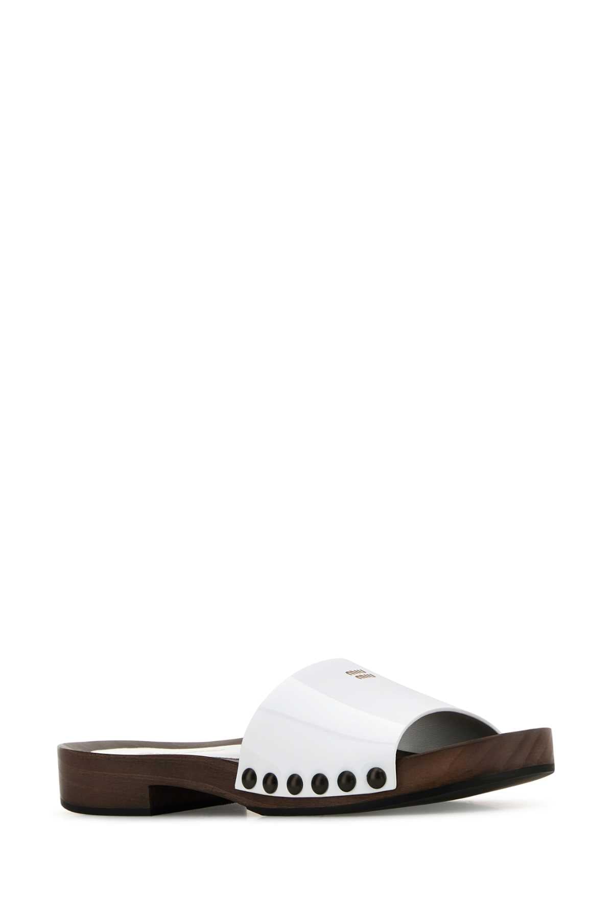 MIU MIU Leather Clogs for Women