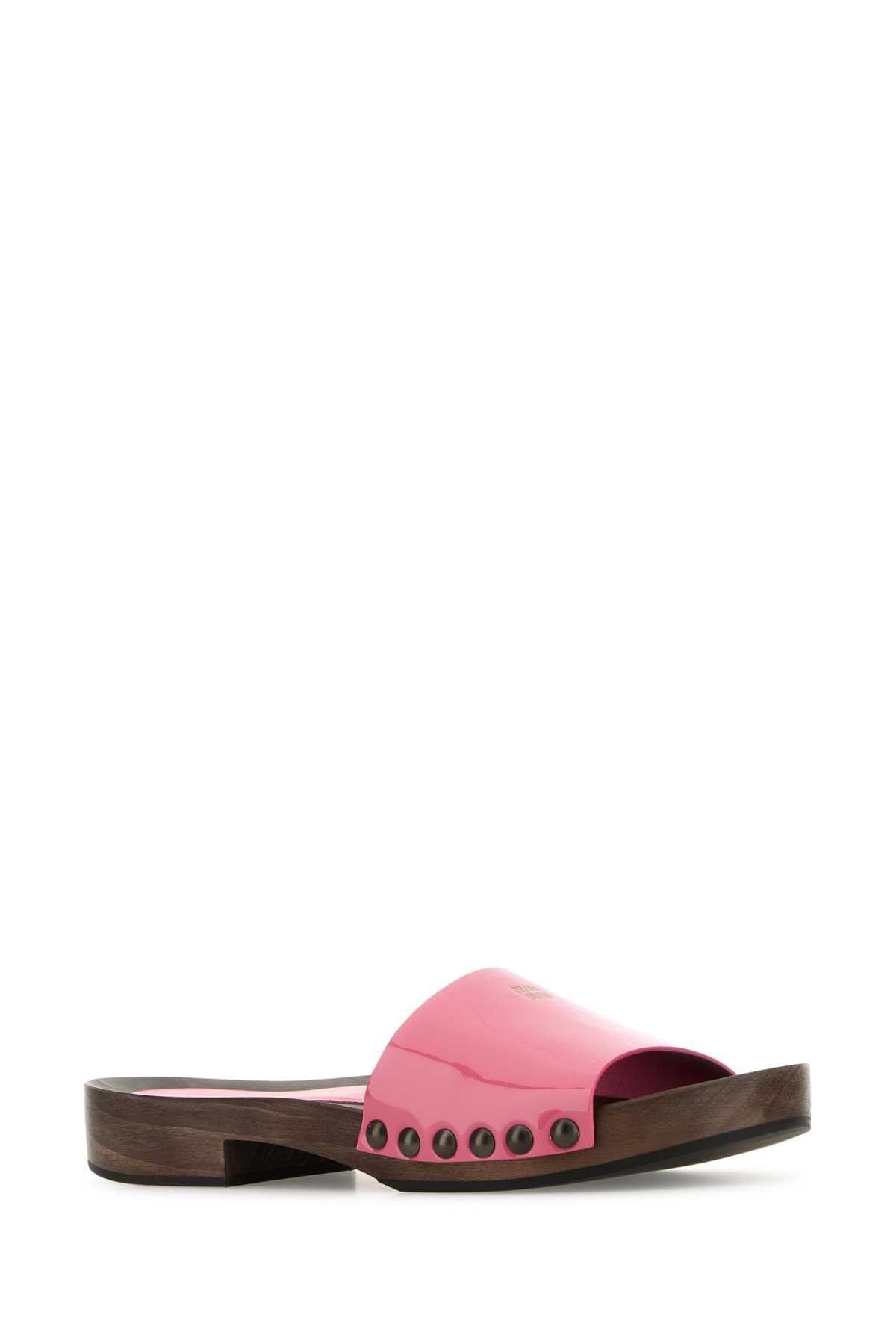 MIU MIU Leather Clogs for Women